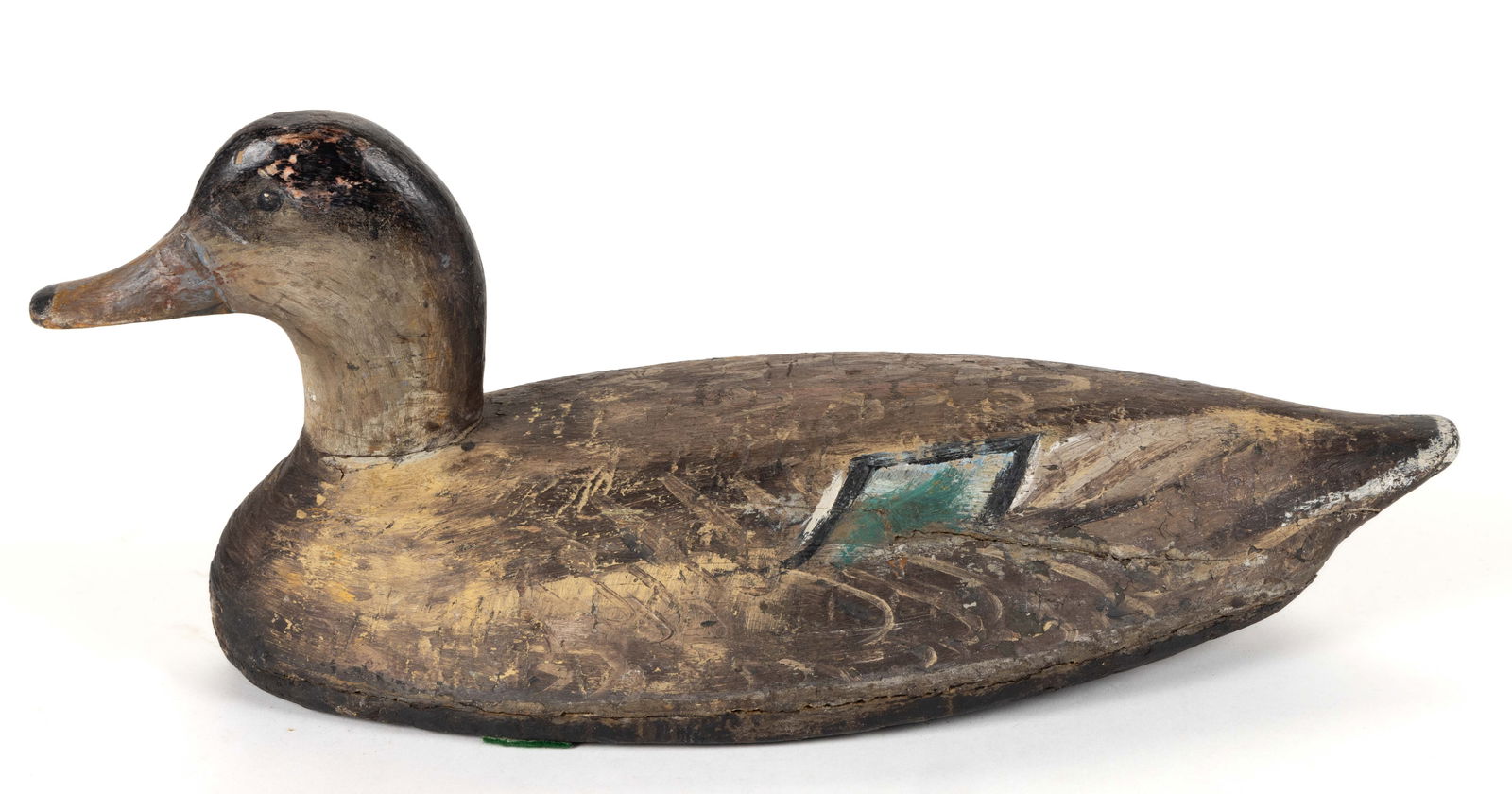 CANADIAN FOLK ART CARVED AND PAINTED PINTAIL HEN DECOY (1 of 4)