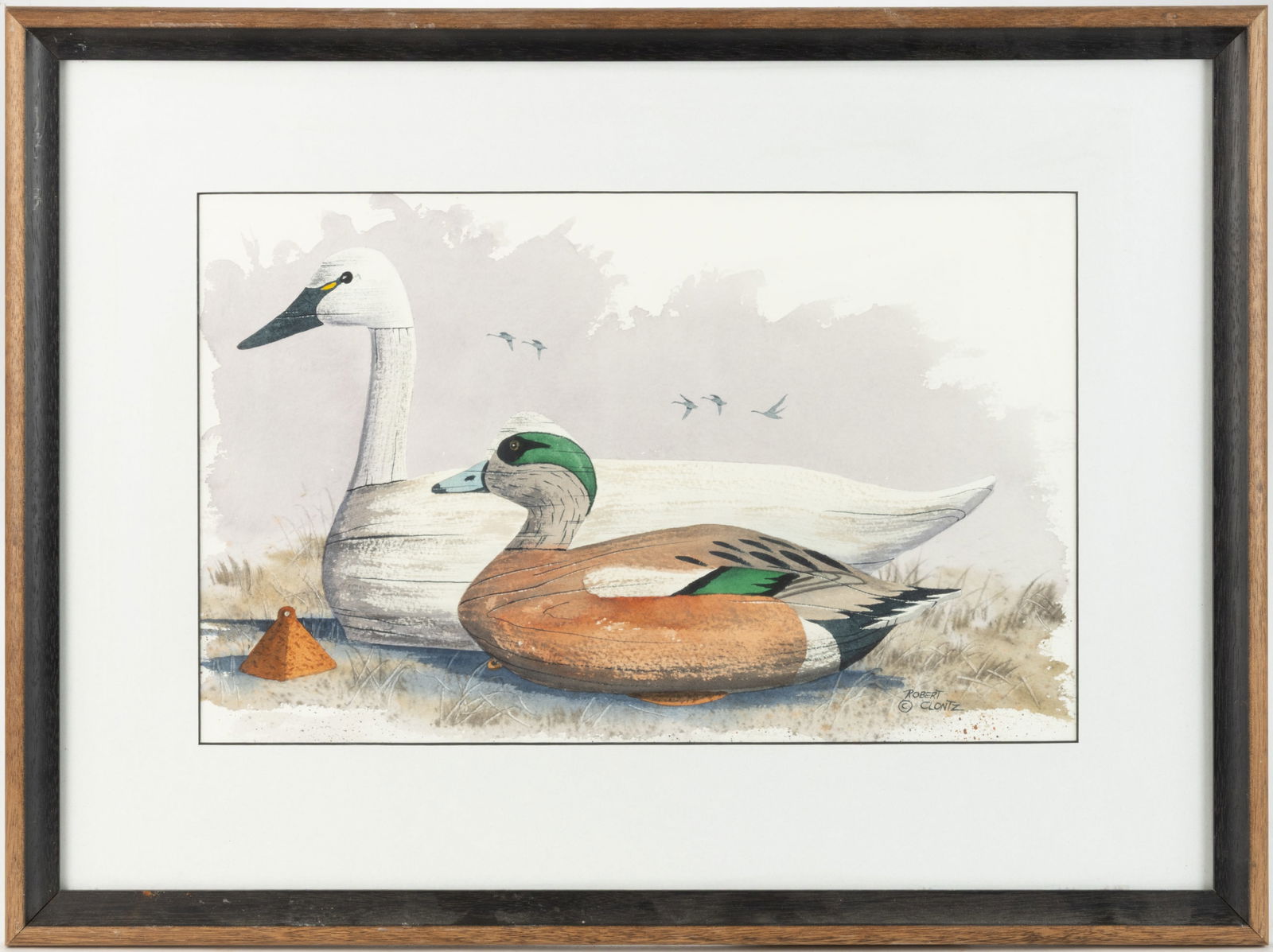 ROBERT CLONTZ (VIRGINIA, 1941-1994) ORIGINAL SPORTING PAINTING (1 of 3)