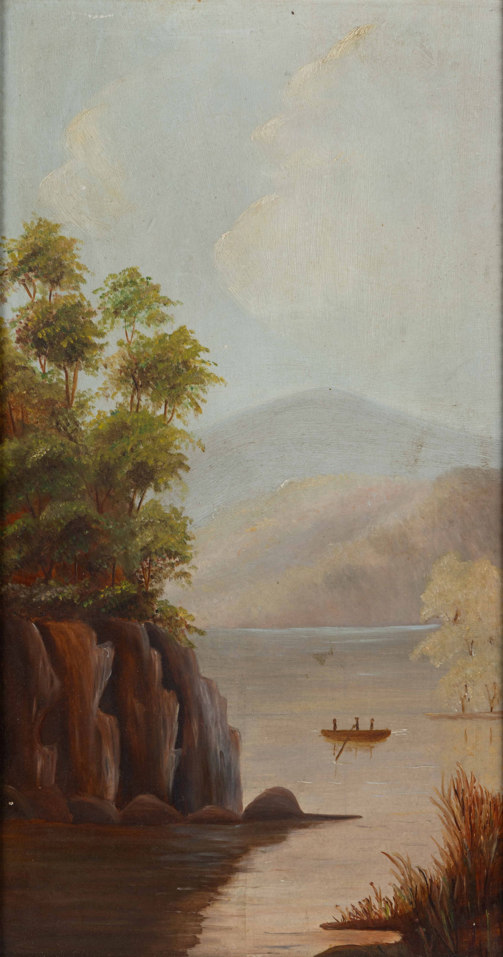 AMERICAN SCHOOL (19TH CENTURY) HUDSON RIVER VALLEY LANDSCAPE PAINTING (1 of 3)