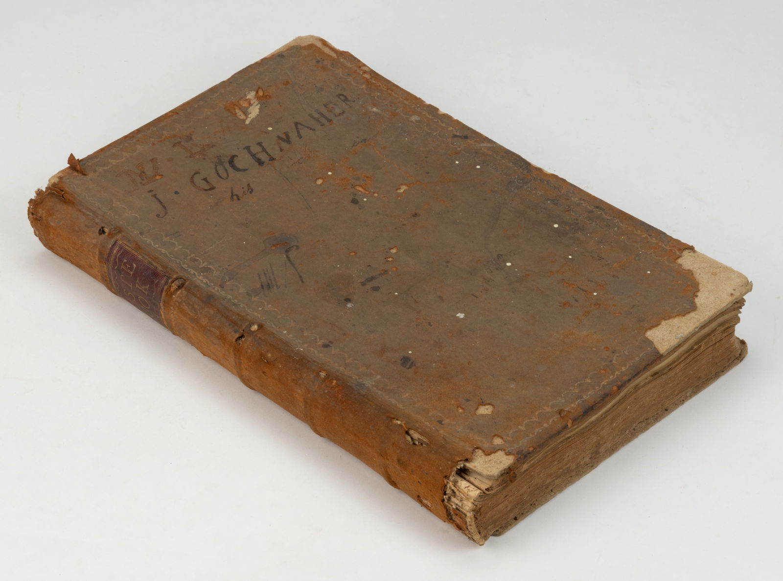 SHENANDOAH CO., SHENANDOAH VALLEY OF VIRGINIA TANNERY LEDGER: SHENANDOAH CO., SHENANDOAH VALLEY OF VIRGINIA TANNERY LEDGER, kept by Jacob Gochenour, Woodstock area, primarily 1808-1813, roughly 100 pages, recording sales and purchases of skins, hides, sole, vari