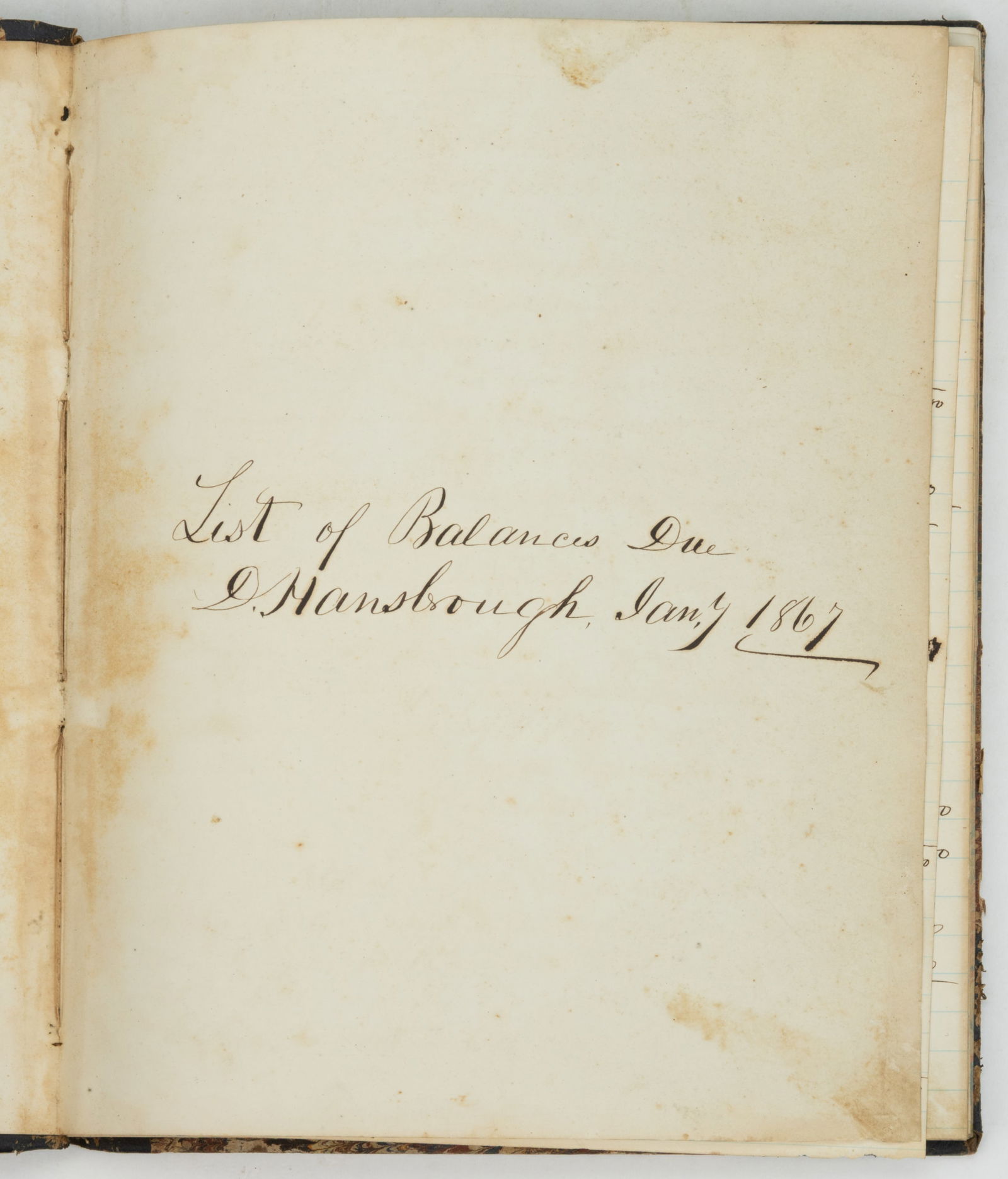 ALBEMARLE CO., VIRGINIA FARMER'S / LAND OWNER'S ACCOUNT BOOK (1 of 3)