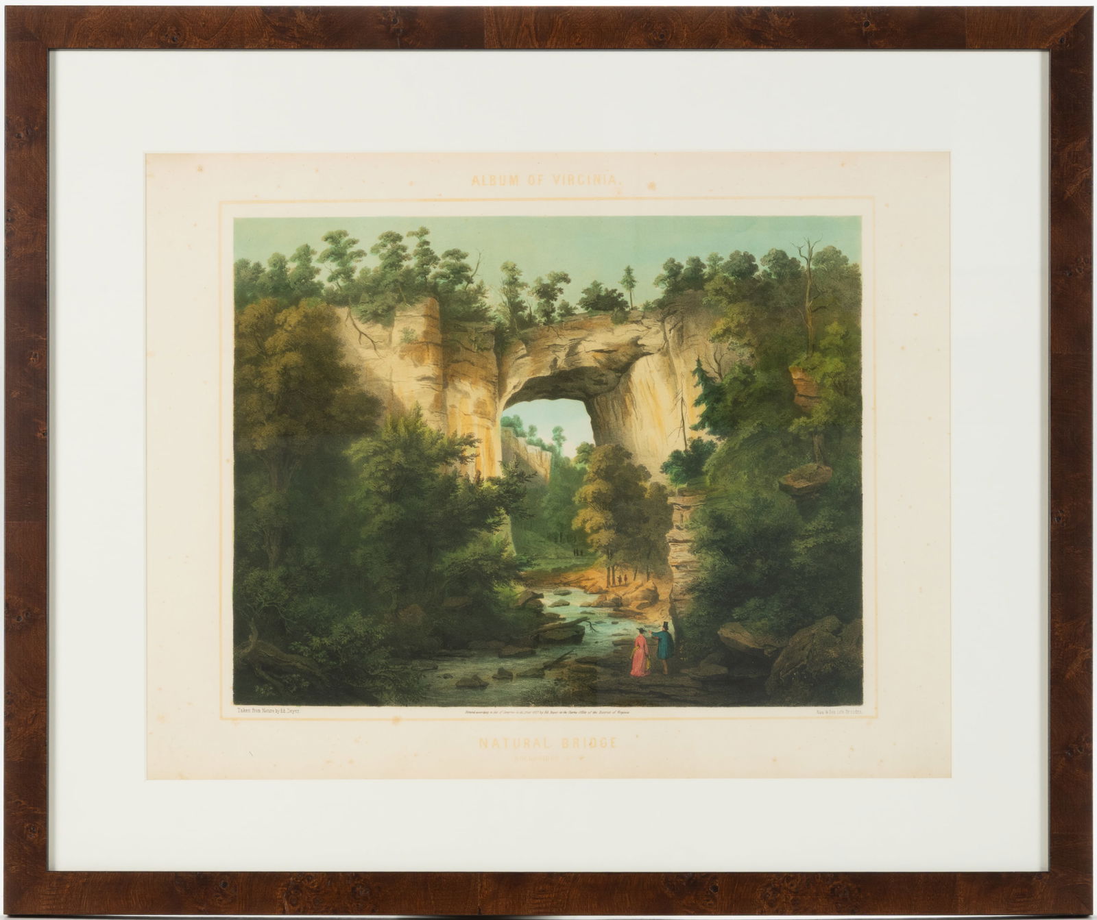 EDWARD BEYER (GERMAN / AMERICAN, 1820-1865) "ALBUM OF VIRGINIA" PRINT (1 of 3)