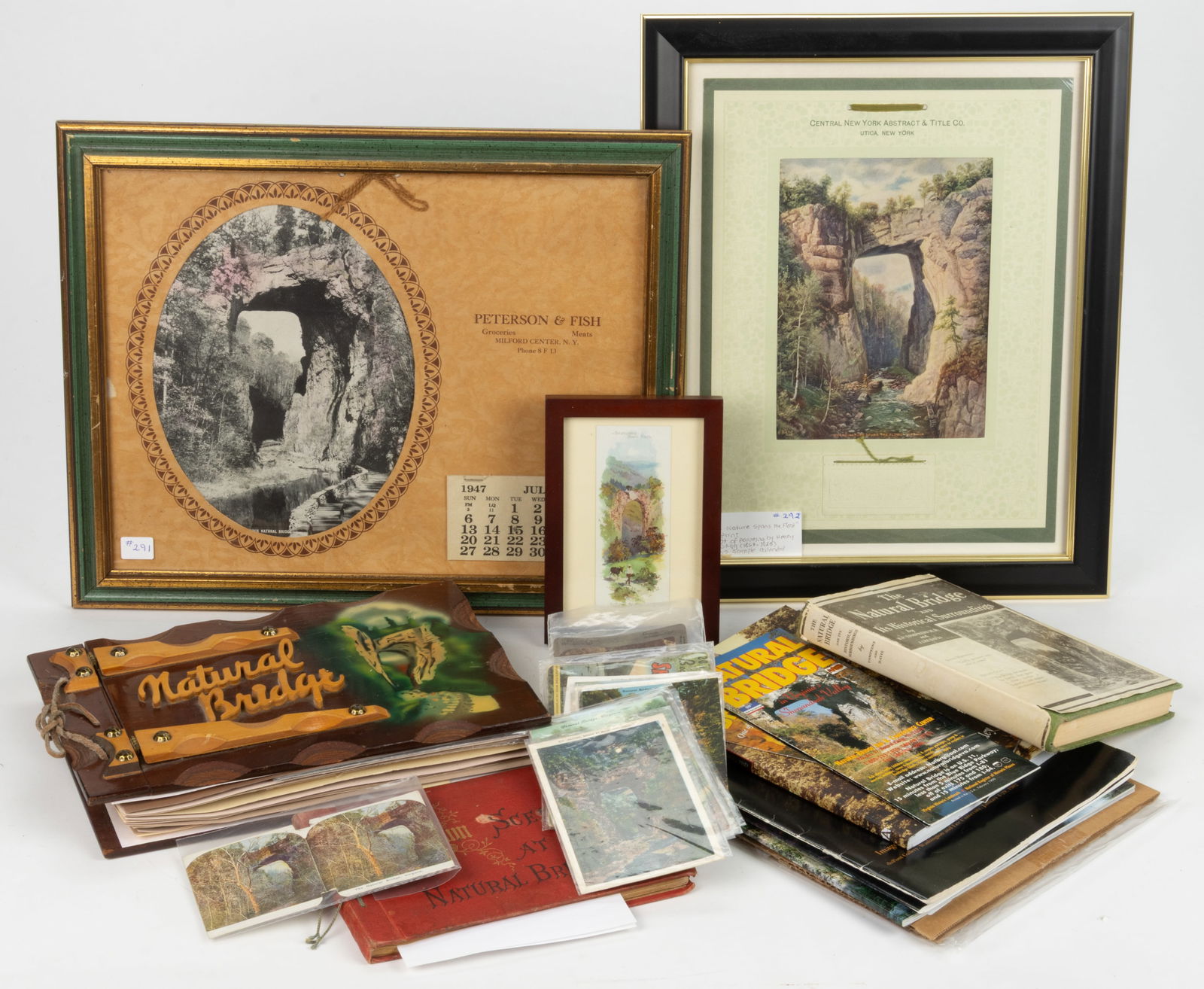 NATURAL BRIDGE, SHENANDOAH VALLEY OF VIRGINIA, EPHEMERA, UNCOUNTED LOT (1 of 2)