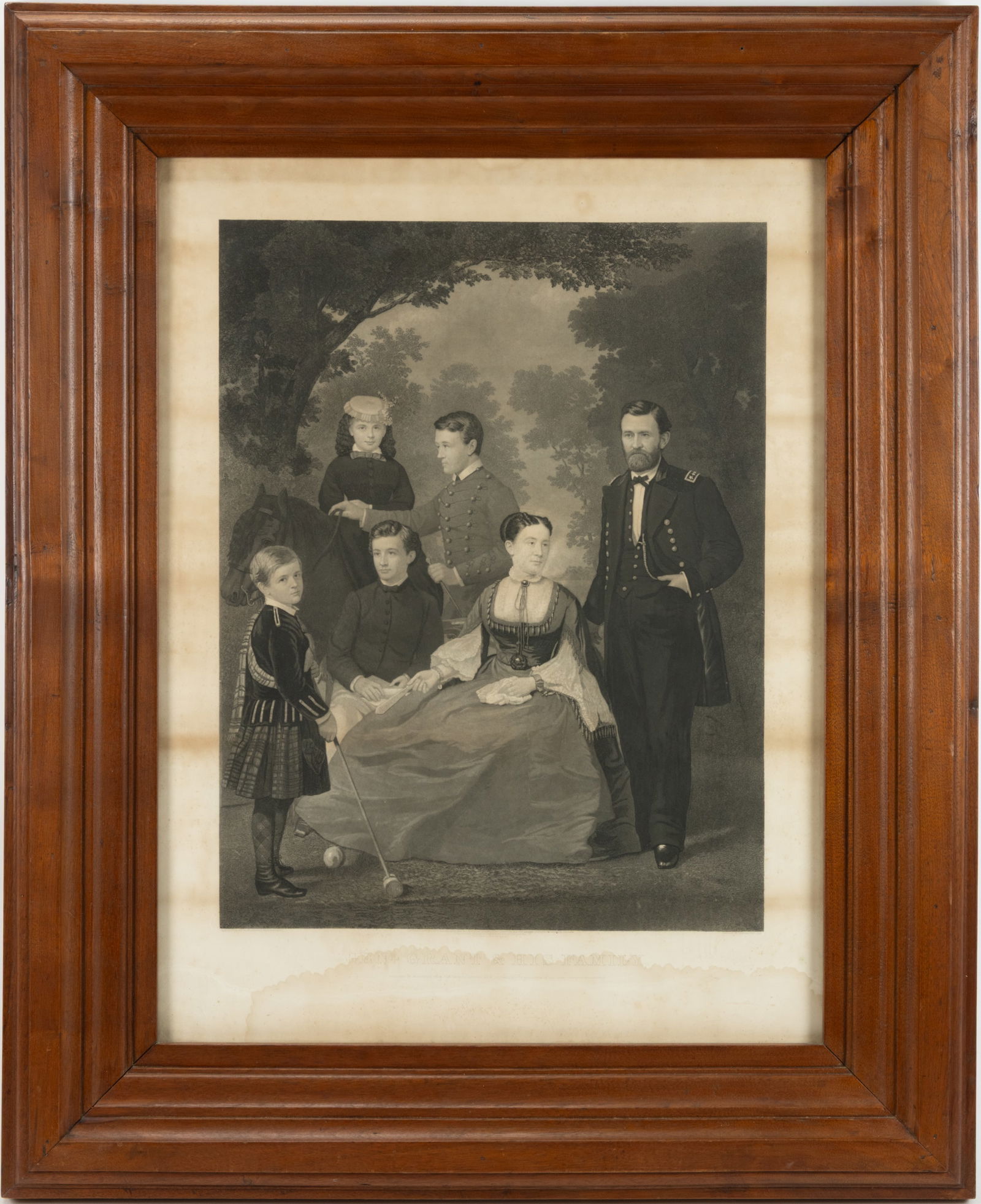 CIVIL WAR GENERAL ULYSSES S. GRANT AND FAMILY HISTORICAL PRINT (1 of 4)