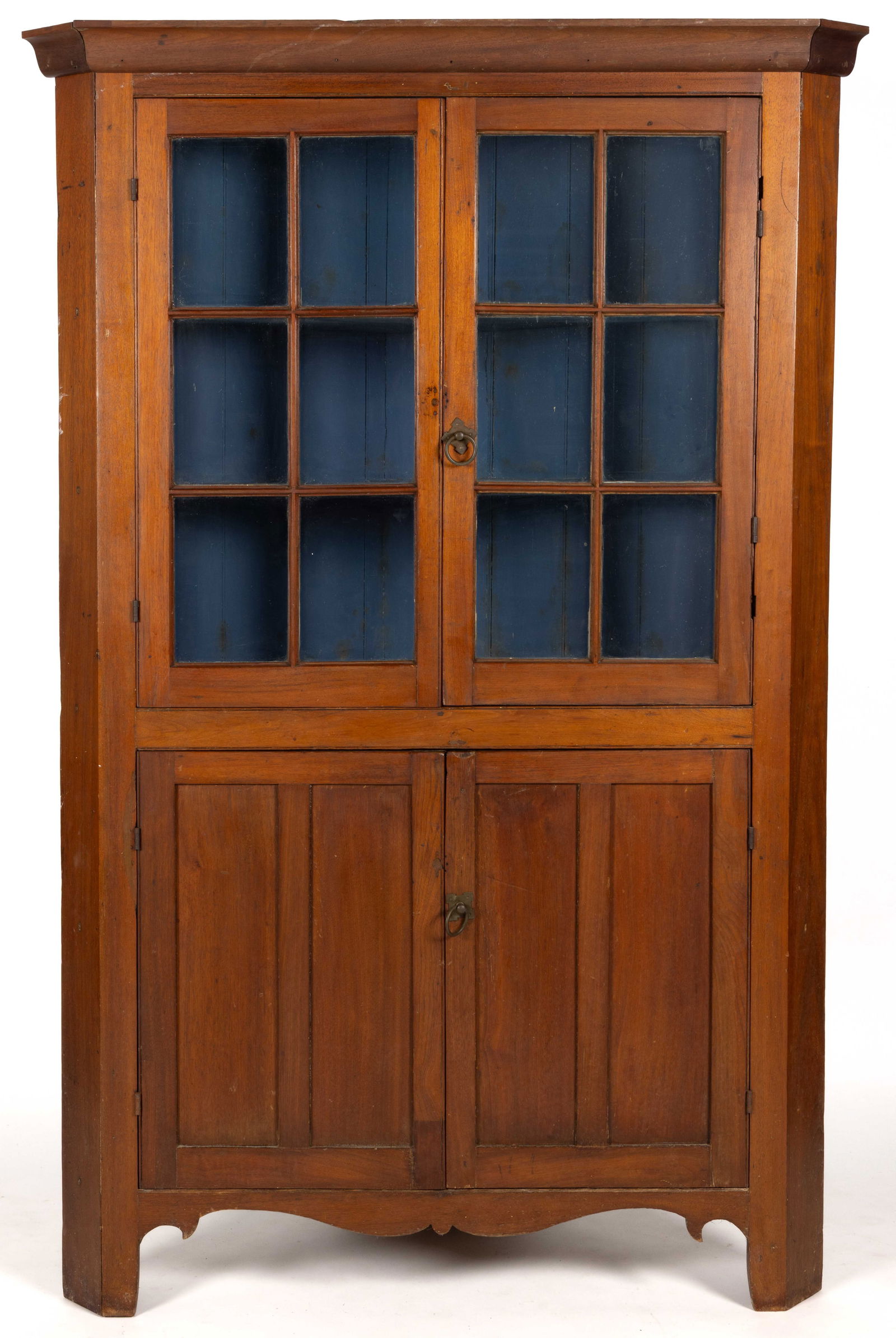 VIRGINIA WALNUT CORNER CUPBOARD (1 of 4)