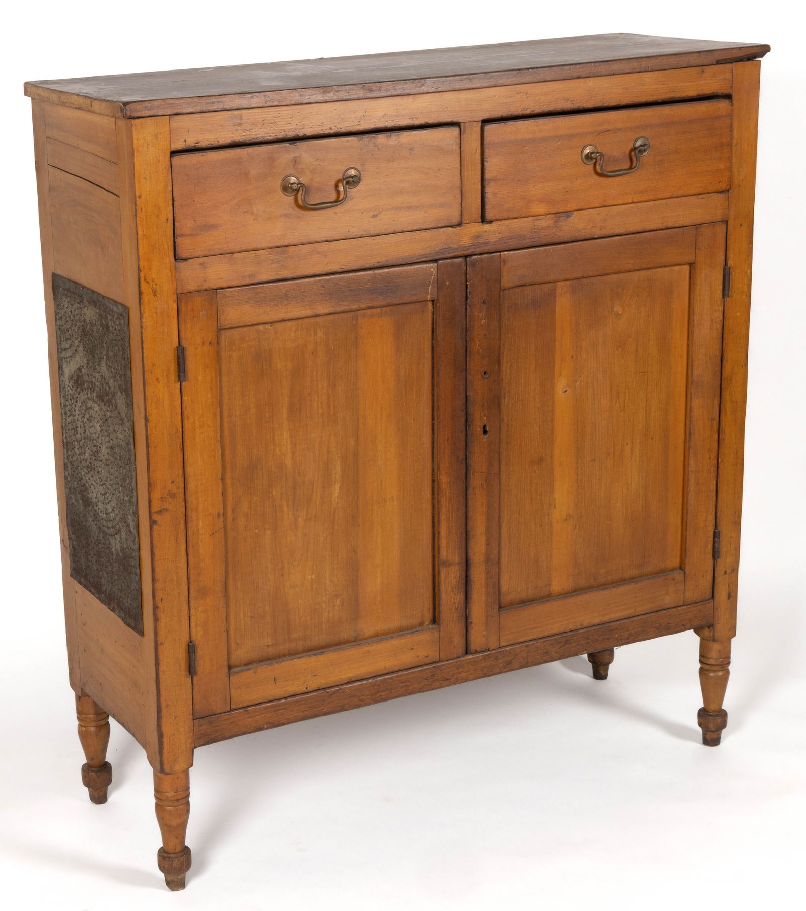 SOUTHERN PUNCHED-TIN-PANELED POPLAR FOOD / PIE SAFE (1 of 6)