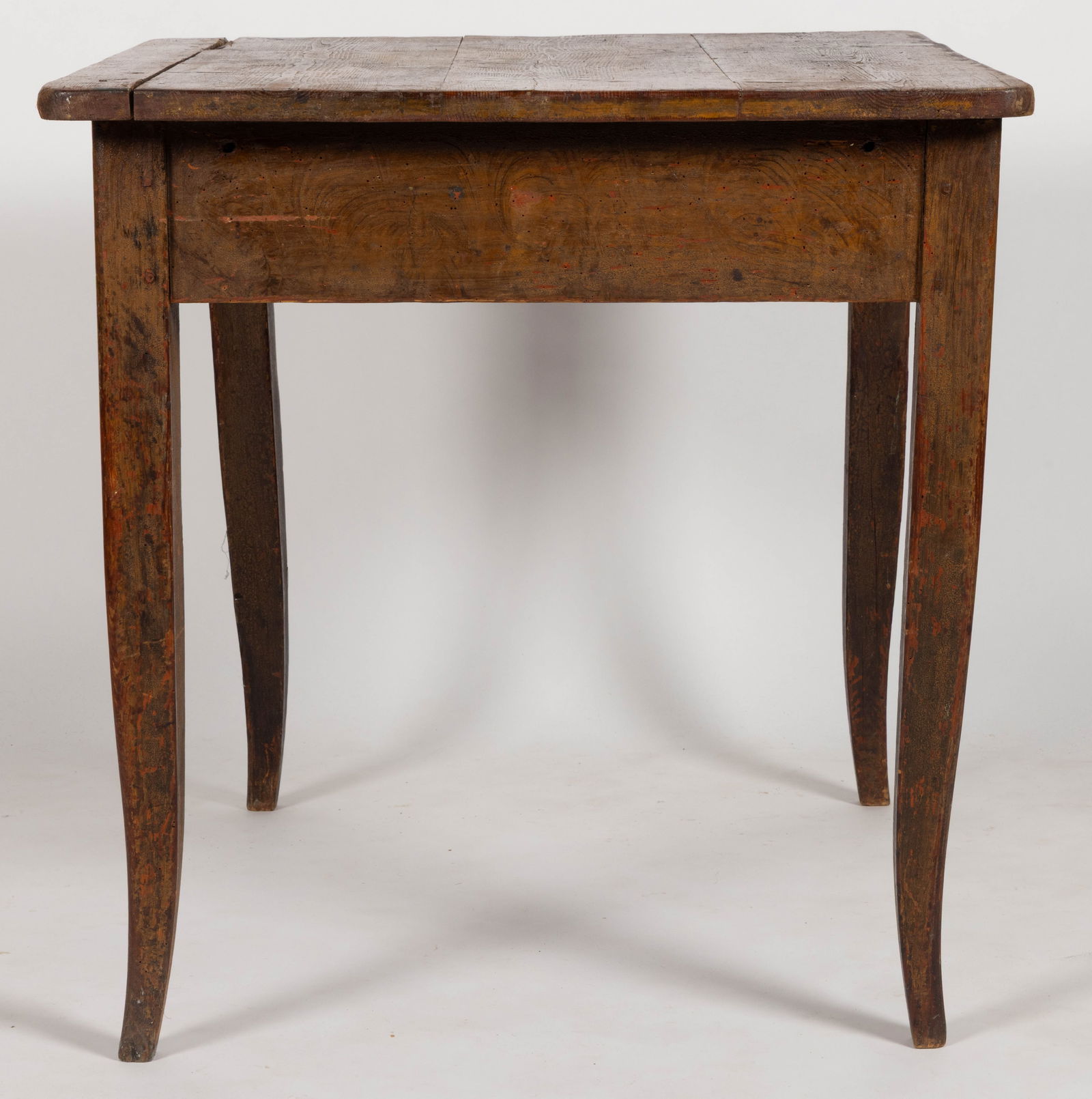 SOUTHERN PAINT-DECORATED YELLOW PINE WORK TABLE - 2