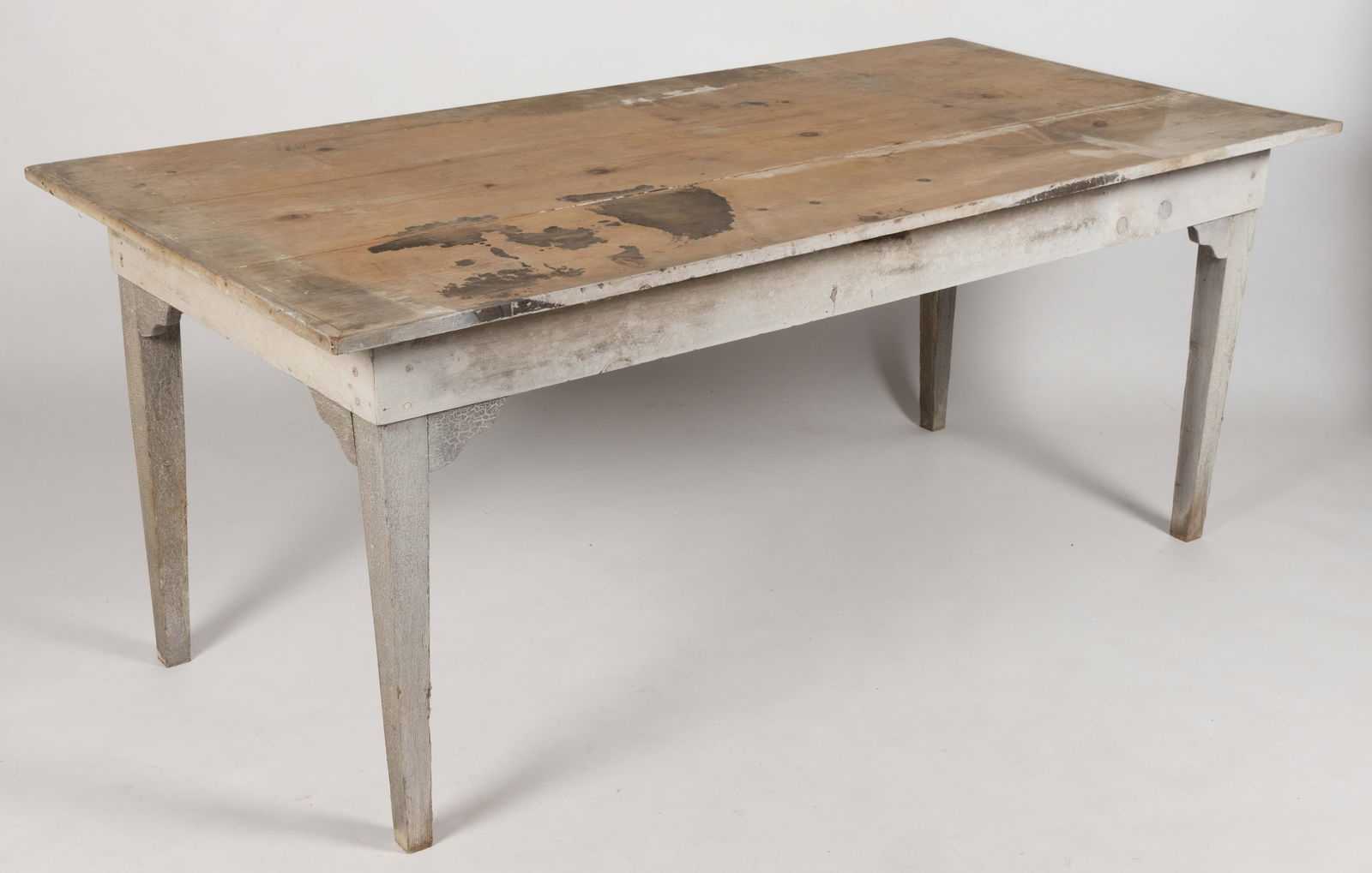 PENDLETON CO., WEST VIRGINIA PAINTED PINE FARM TABLE - 2