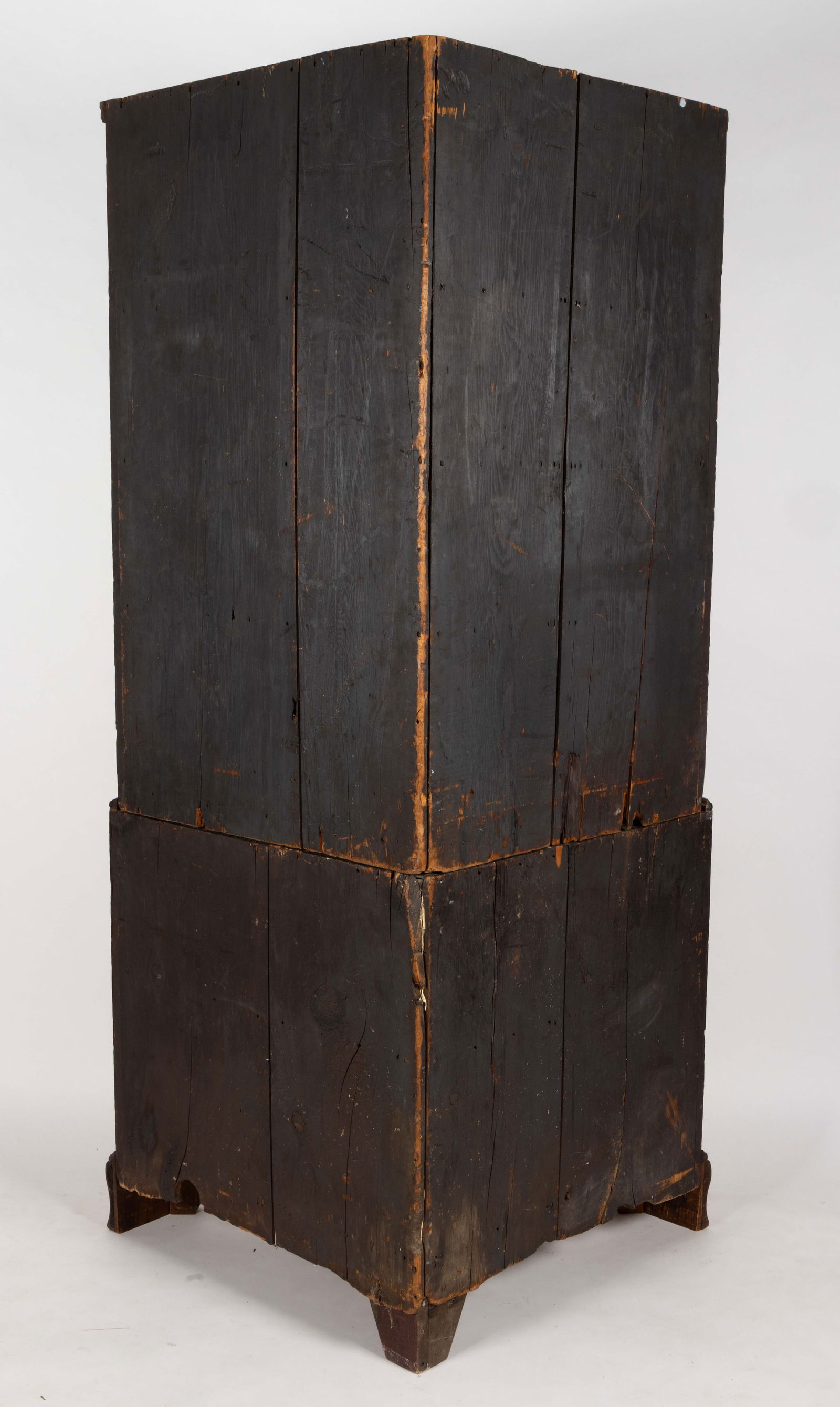 MID-ATLANTIC PINE CORNER CUPBOARD - 4