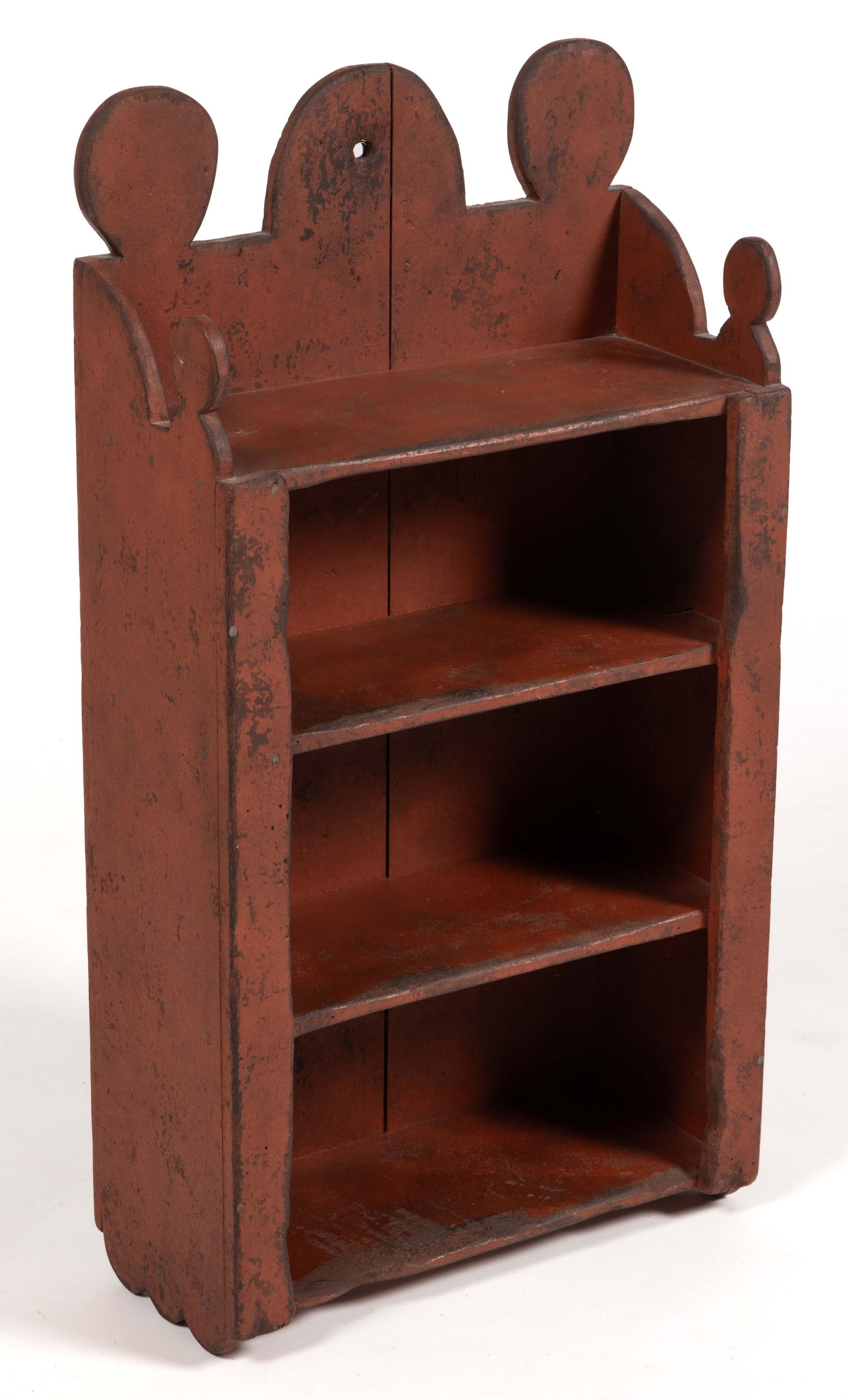 AMERICAN COUNTRY PAINTED POPLAR HANGING SHELF (1 of 5)