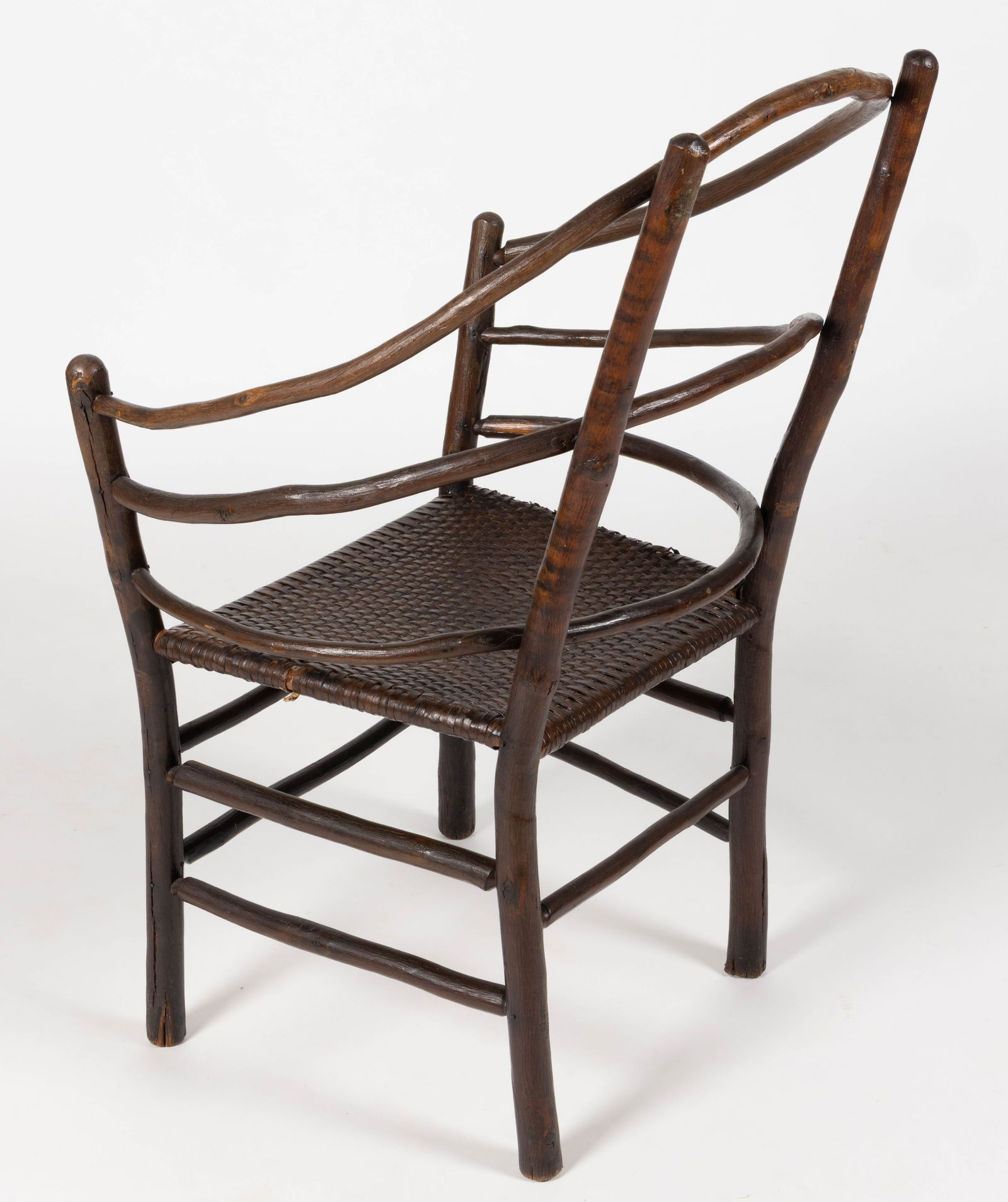 MARKED OLD HICKORY RUSTIC ARMCHAIR - 3