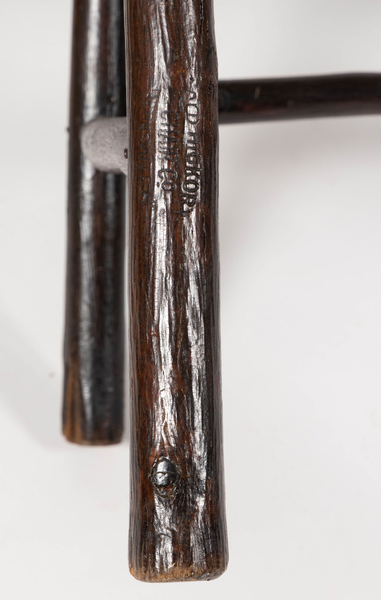 MARKED OLD HICKORY RUSTIC ARMCHAIR - 4