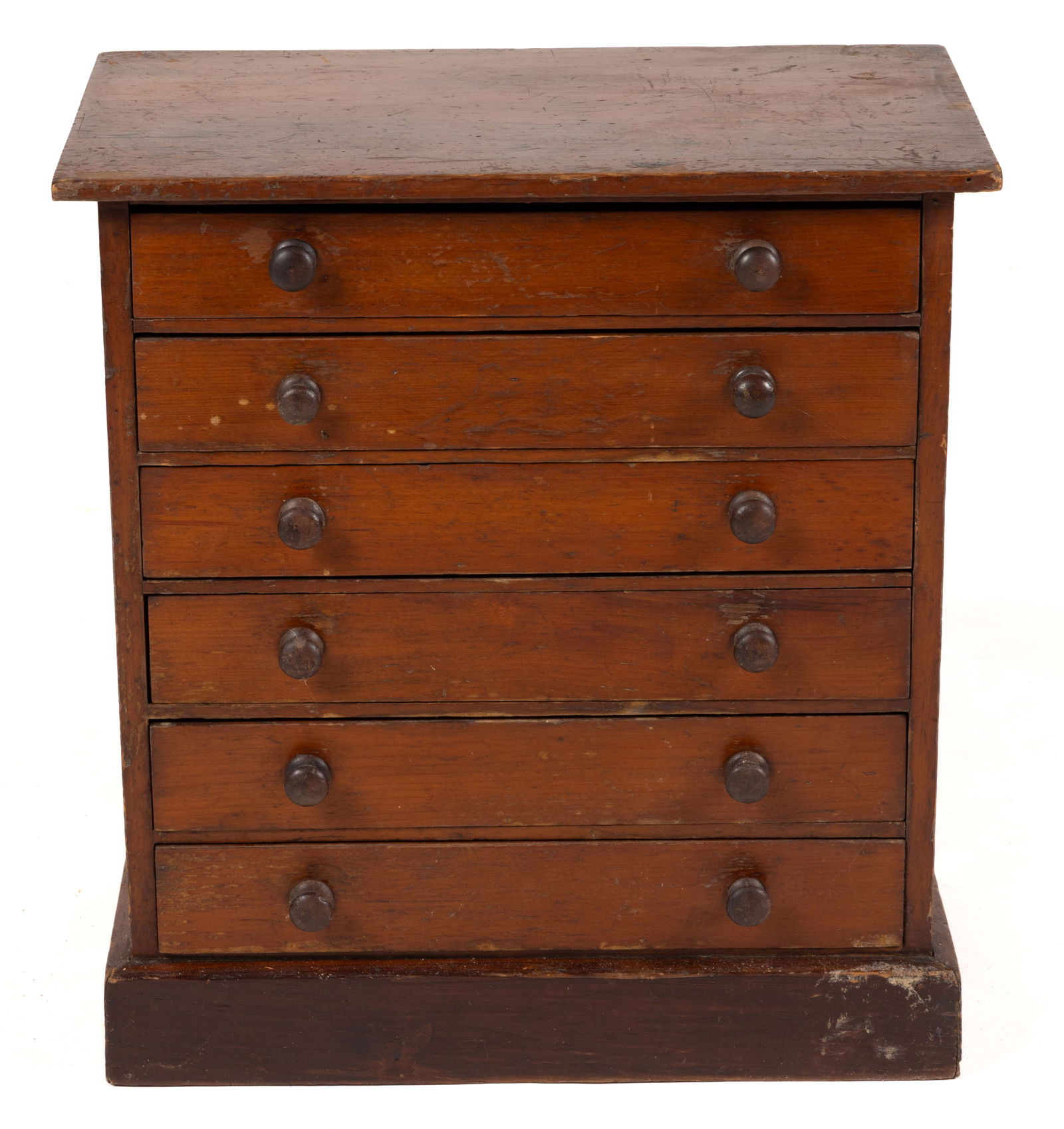 AMERICAN PINE MINIATURE CHEST OF DRAWERS (1 of 7)