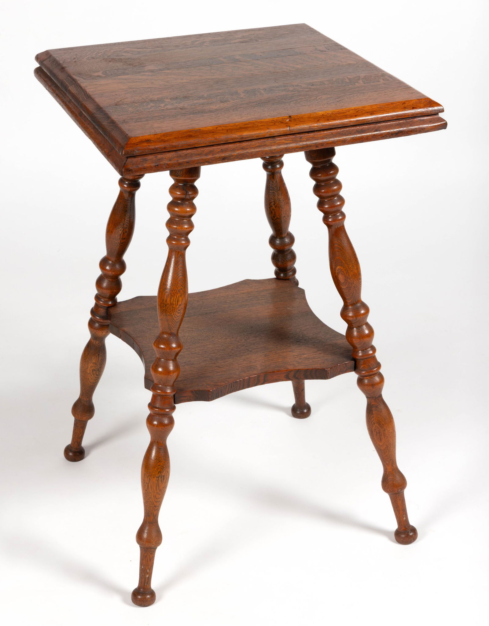 AMERICAN OAK STAND TABLE (1 of 3)