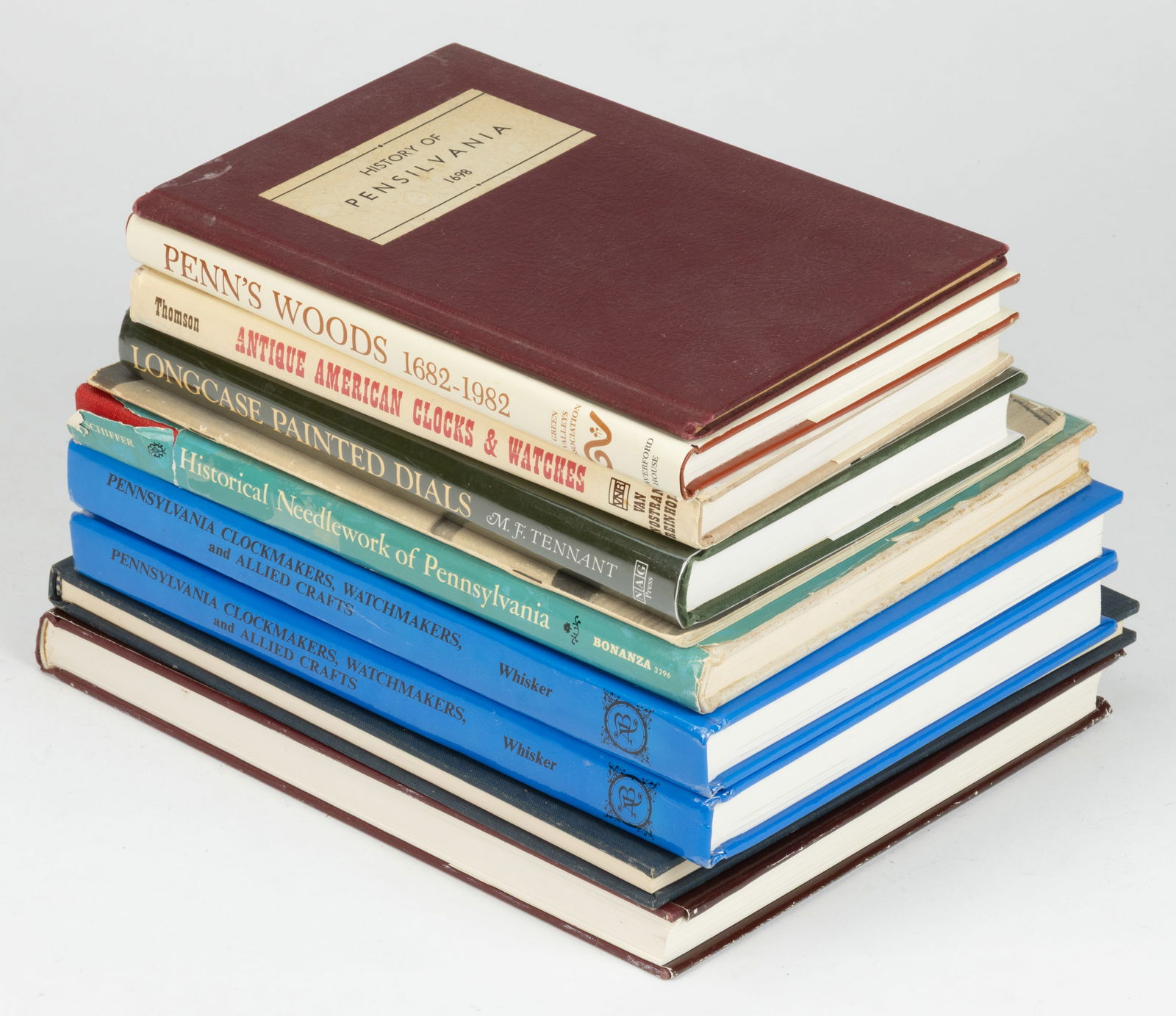 PENNSYLVANIA CLOCKS AND OTHER REFERENCE / HISTORICAL VOLUMES, LOT OF TEN (1 of 1)
