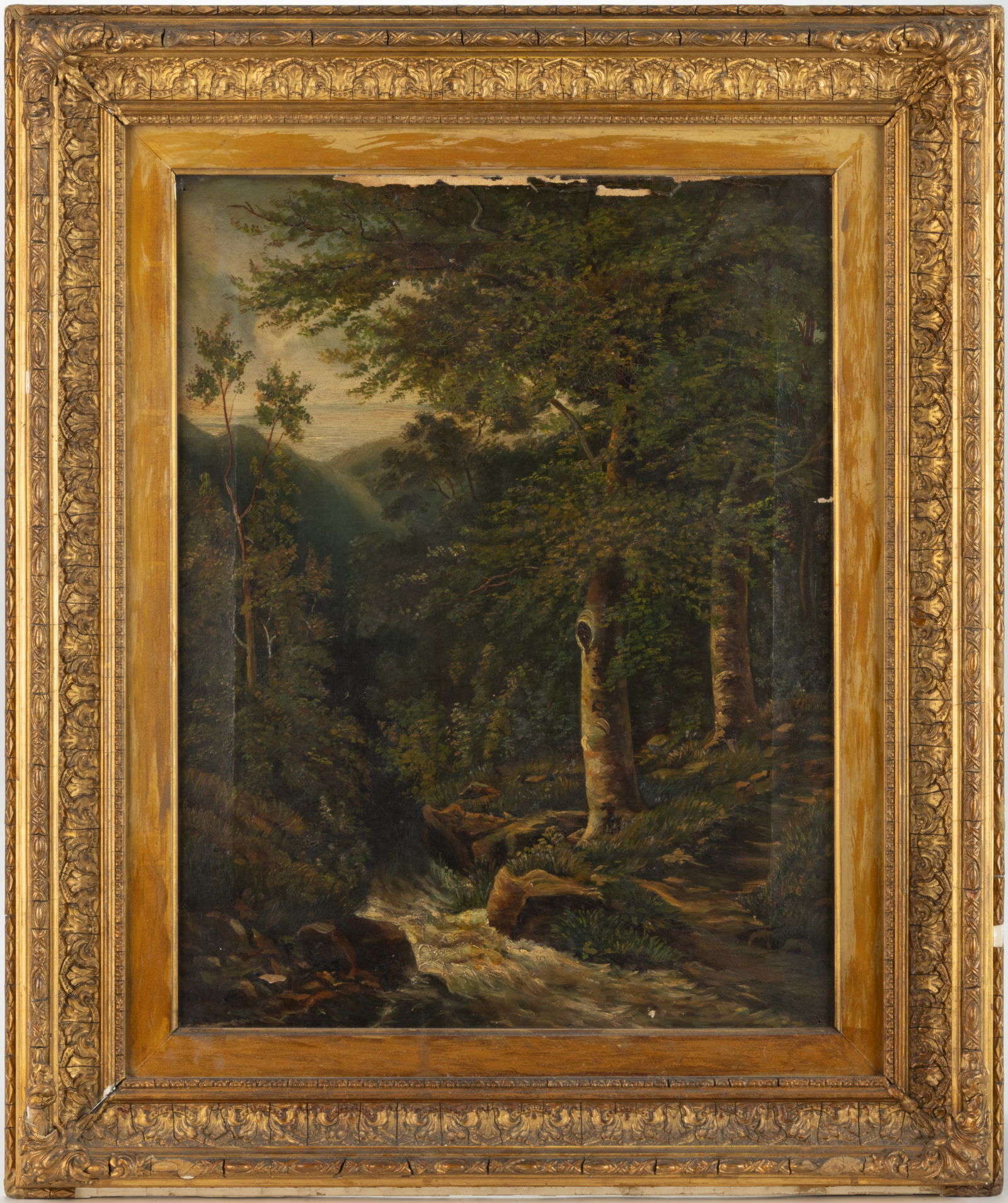 AMERICAN OR BRITISH SCHOOL (19TH CENTURY) FOREST LANDSCAPE (1 of 3)
