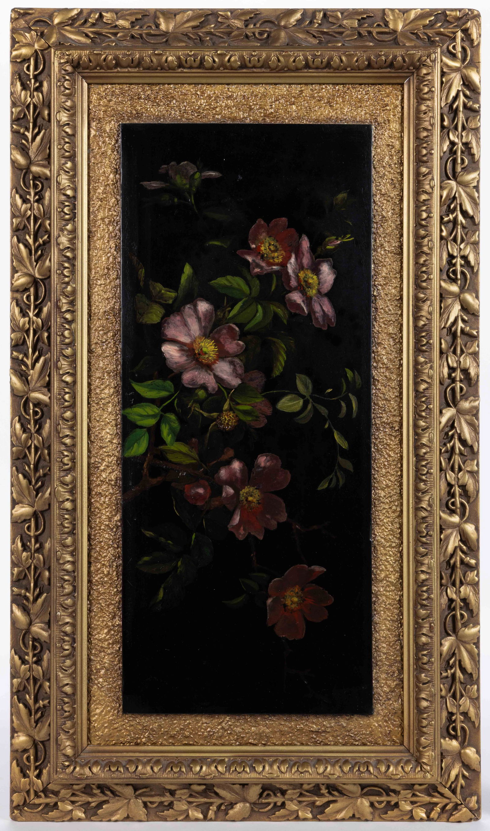 AMERICAN SCHOOL (LATE 19TH/EARLY 20TH CENTURY) FLORAL PAINTING (1 of 3)