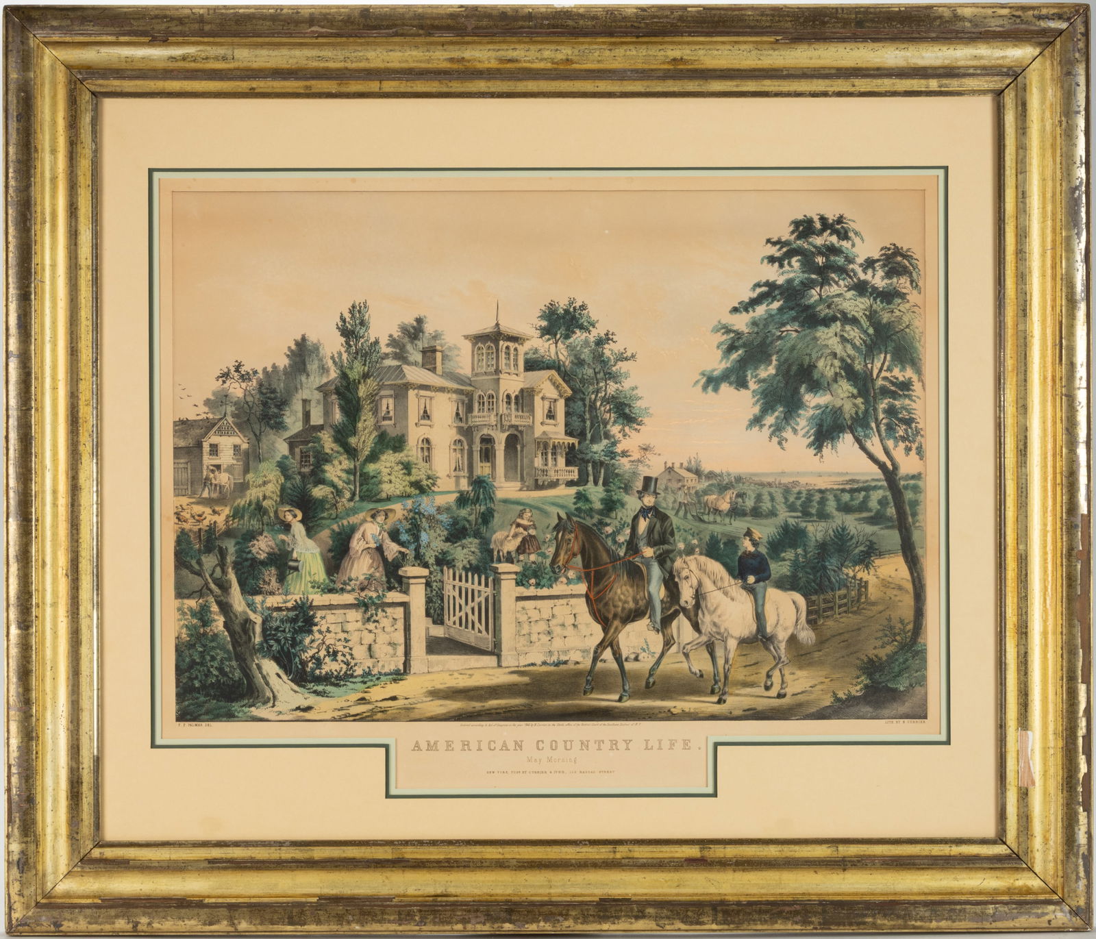 CURRIER & IVES "AMERICAN COUNTRY LIFE" PRINT (1 of 3)