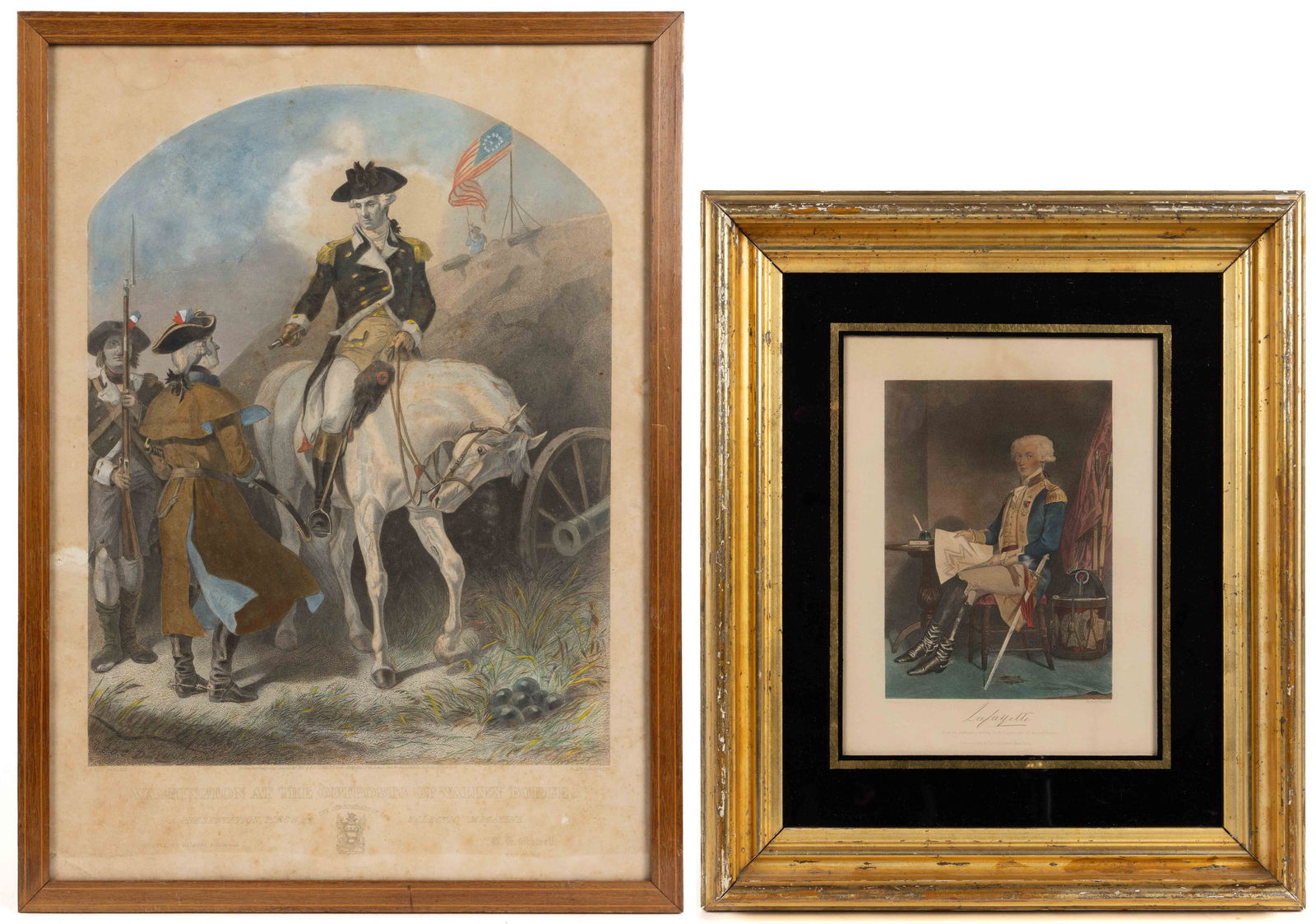 AMERICAN REVOLUTIONARY WAR HISTORICAL PRINTS, LOT OF TWO (1 of 5)