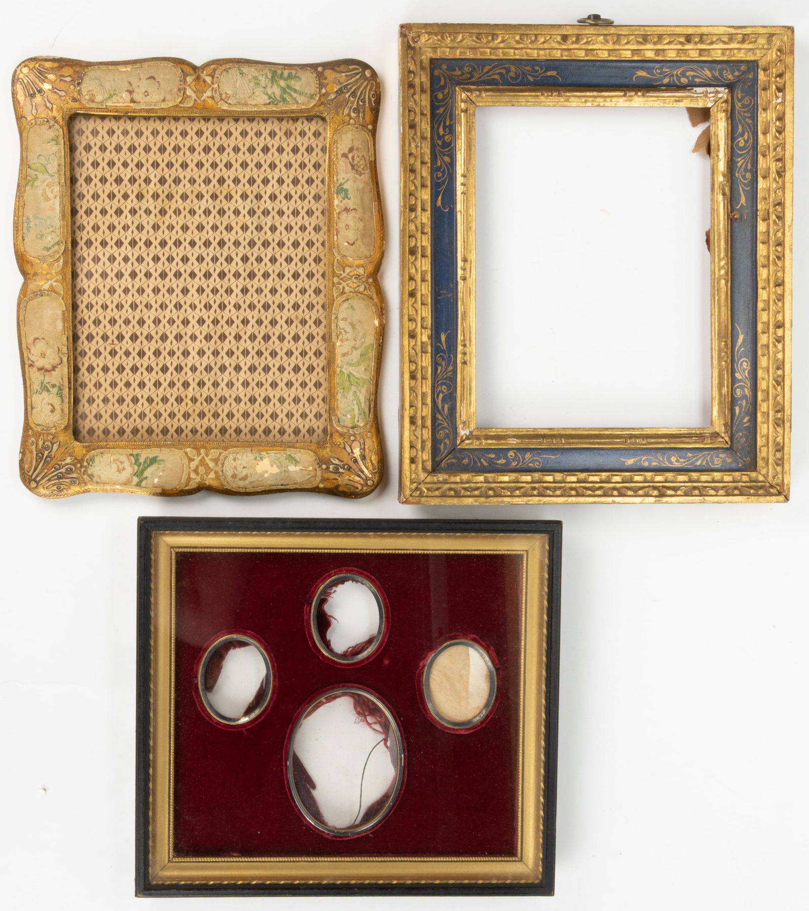 ASSORTED ITALIAN / EUROPEAN GILT AND OTHER FRAMES, LOT OF THREE (1 of 1)