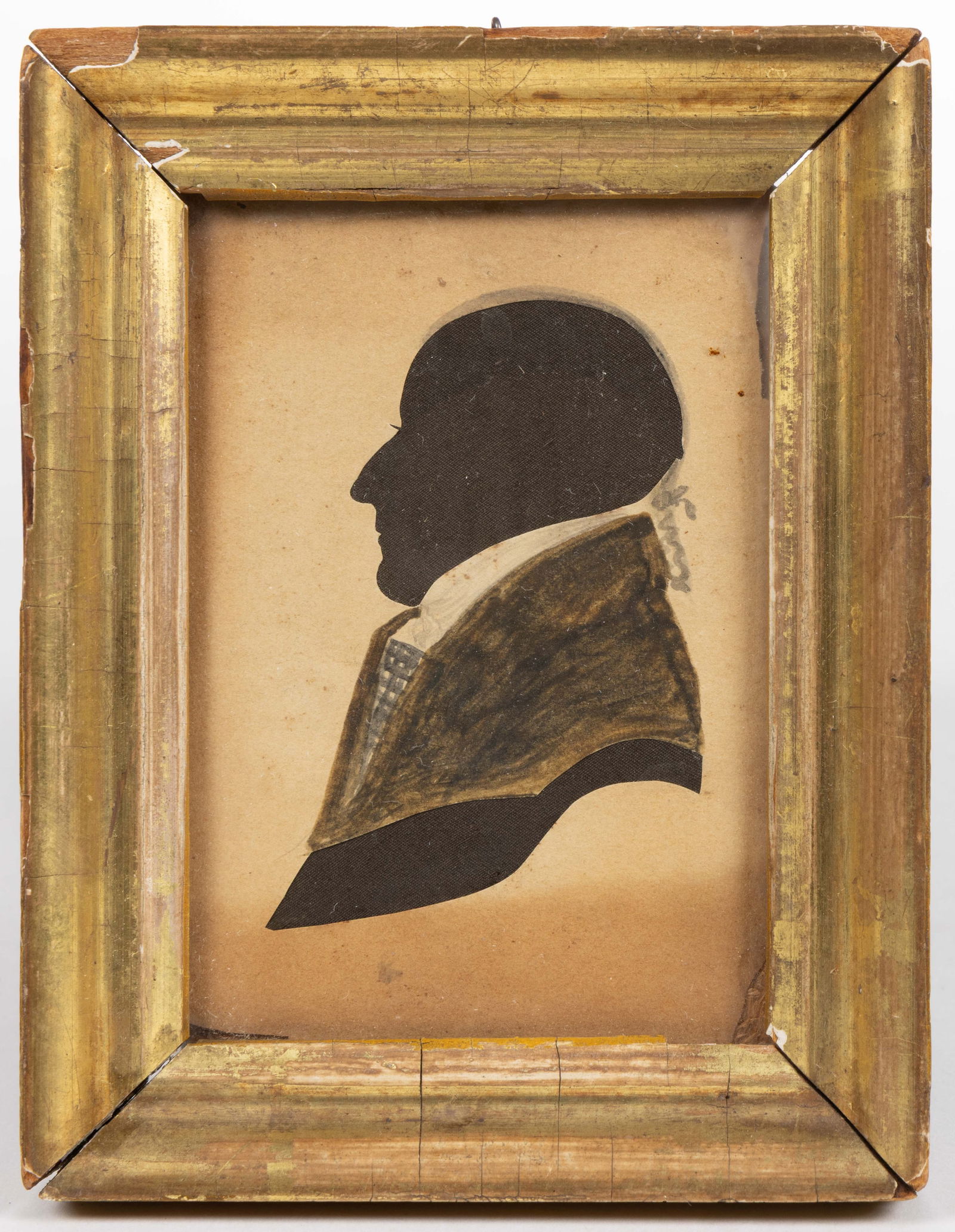 AMERICAN SCHOOL (19TH CENTURY) HOLLOW-CUT SILHOUETTE OF PAUL DUDLEY RICHARDS (AMERICAN, B. 18TH (1 of 2)