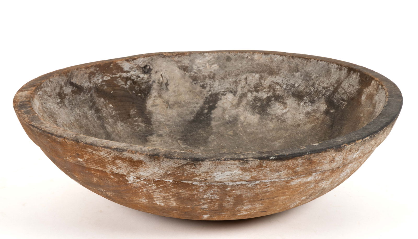 COUNTRY TURNED PAINTED TREENWARE BOWL (1 of 3)