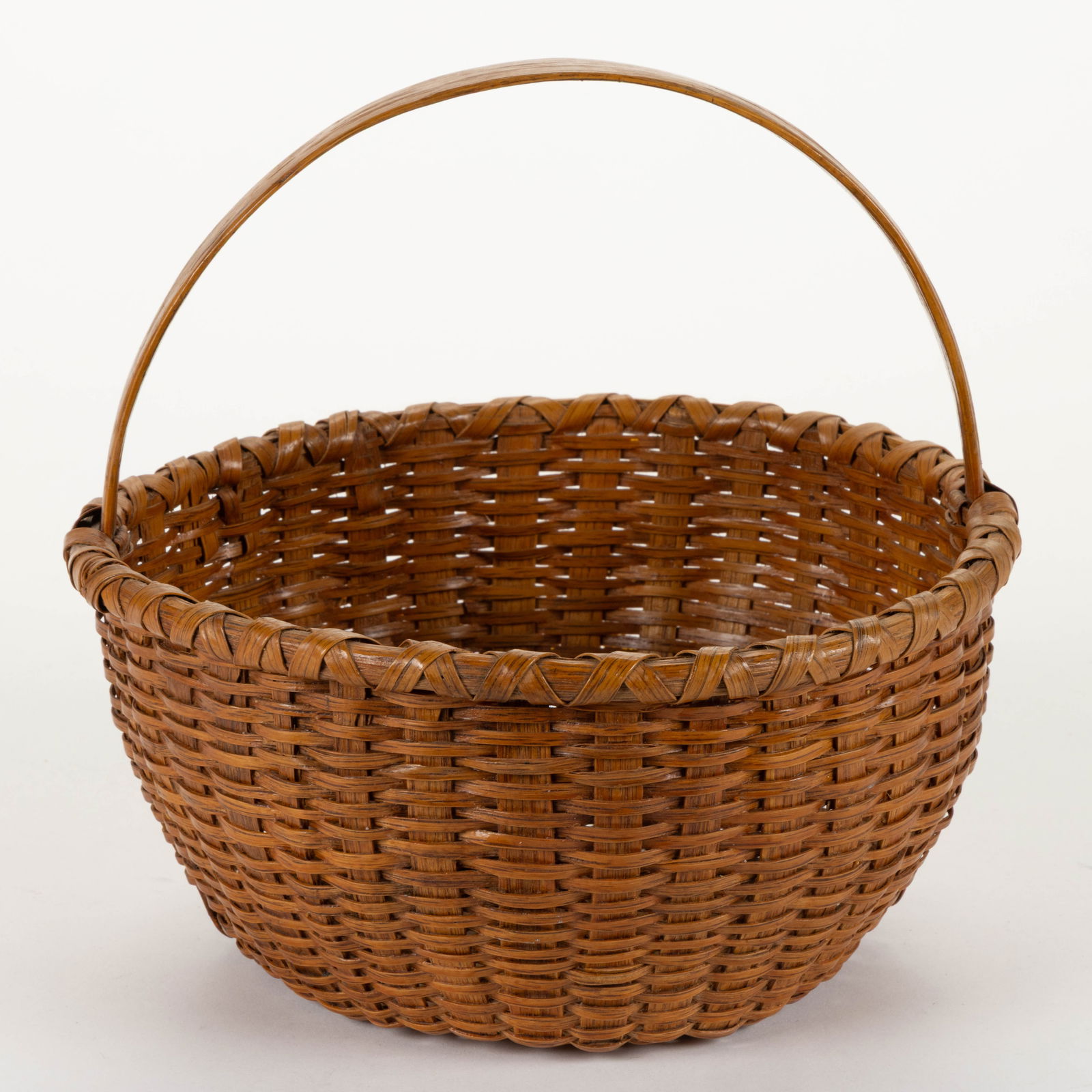 SHENANDOAH VALLEY OF VIRGINIA STAVE-TYPE WOVEN-SPLINT BASKET (1 of 5)