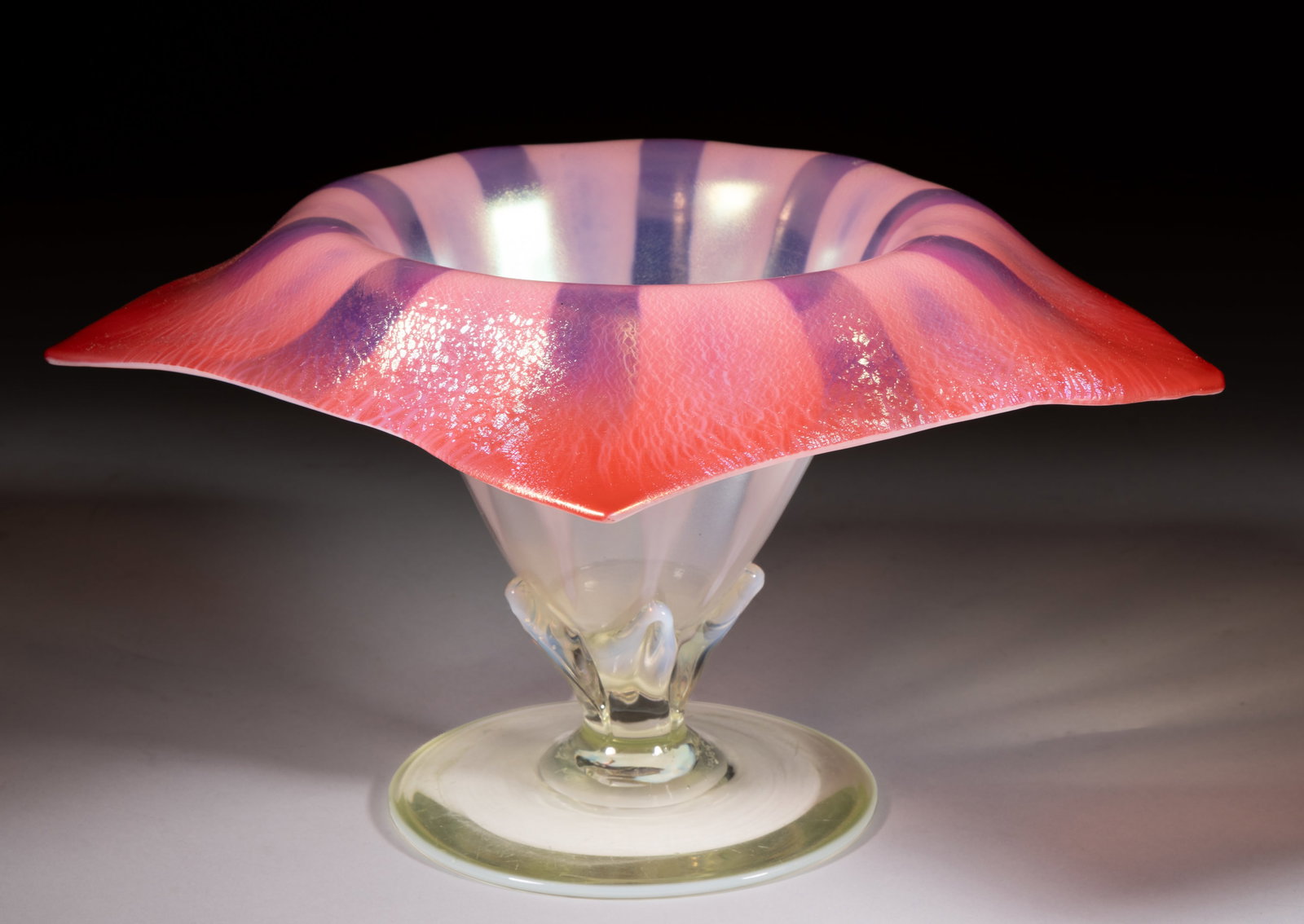 TIFFANY FAVRILE PASTEL ART GLASS VASE (1 of 4)