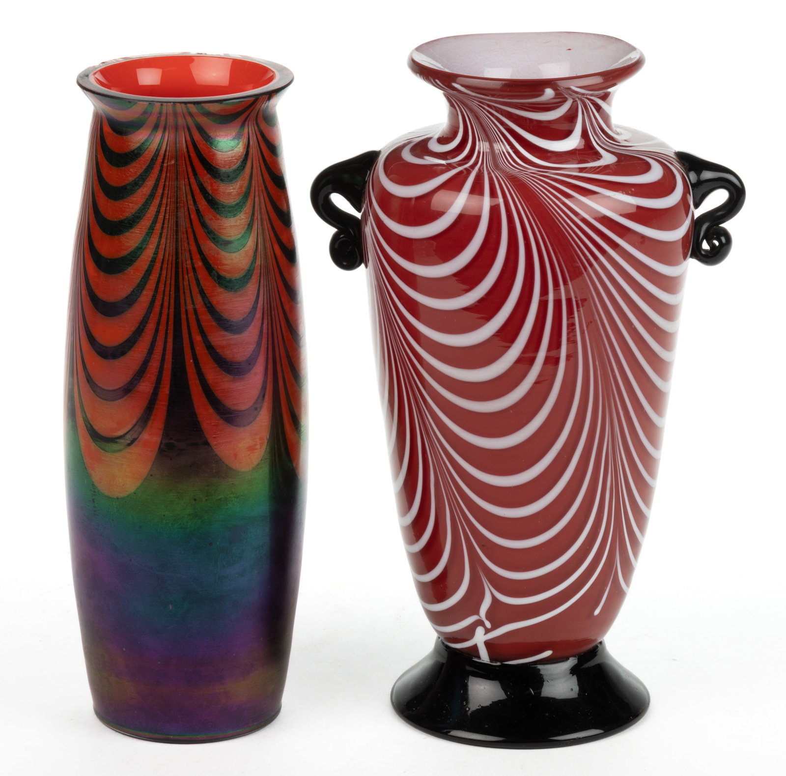 IMPERIAL LEAD LUSTRE ART GLASS VASE (1 of 2)