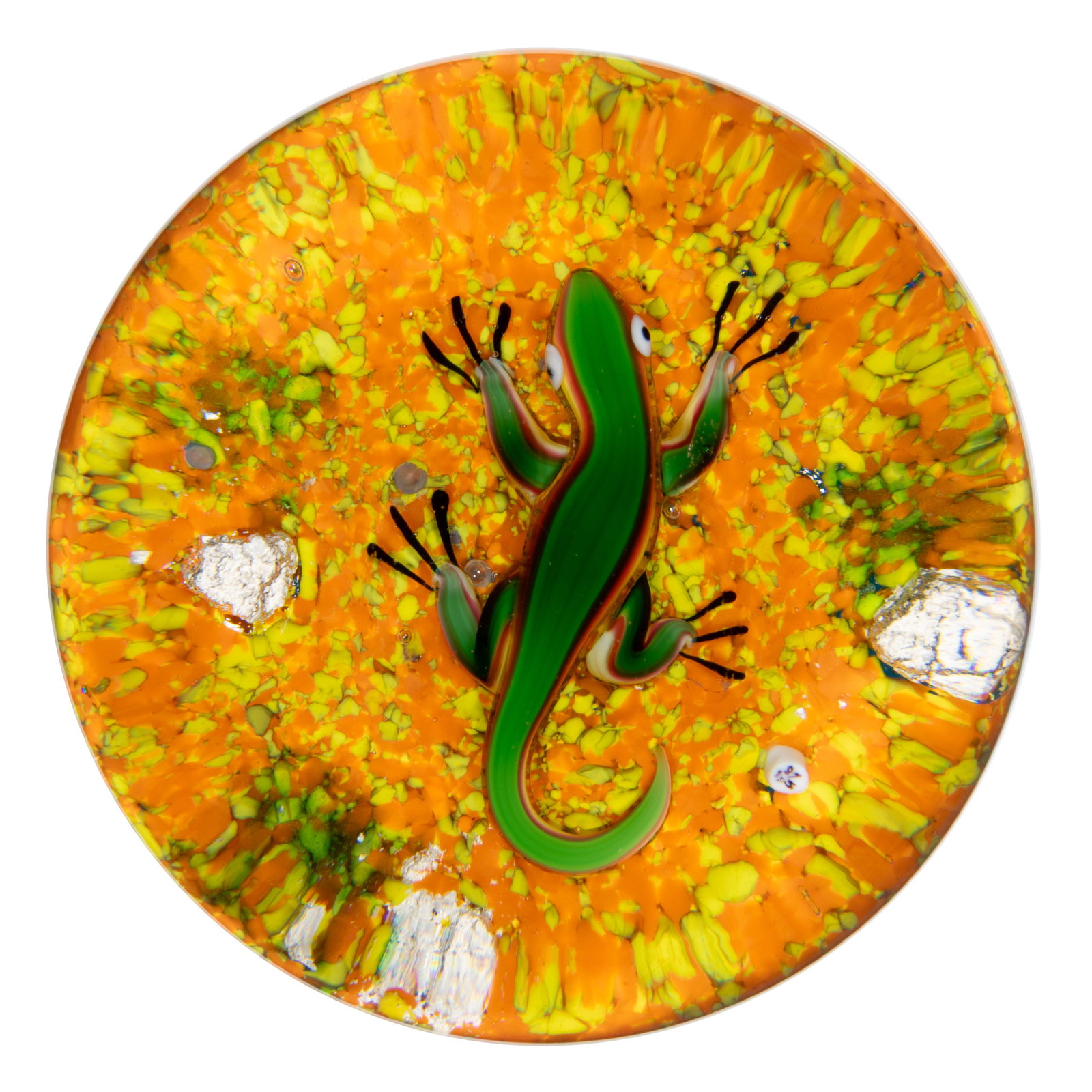 VINTAGE BACCARAT LIZARD LAMPWORK ART GLASS PAPERWEIGHT (1 of 2)