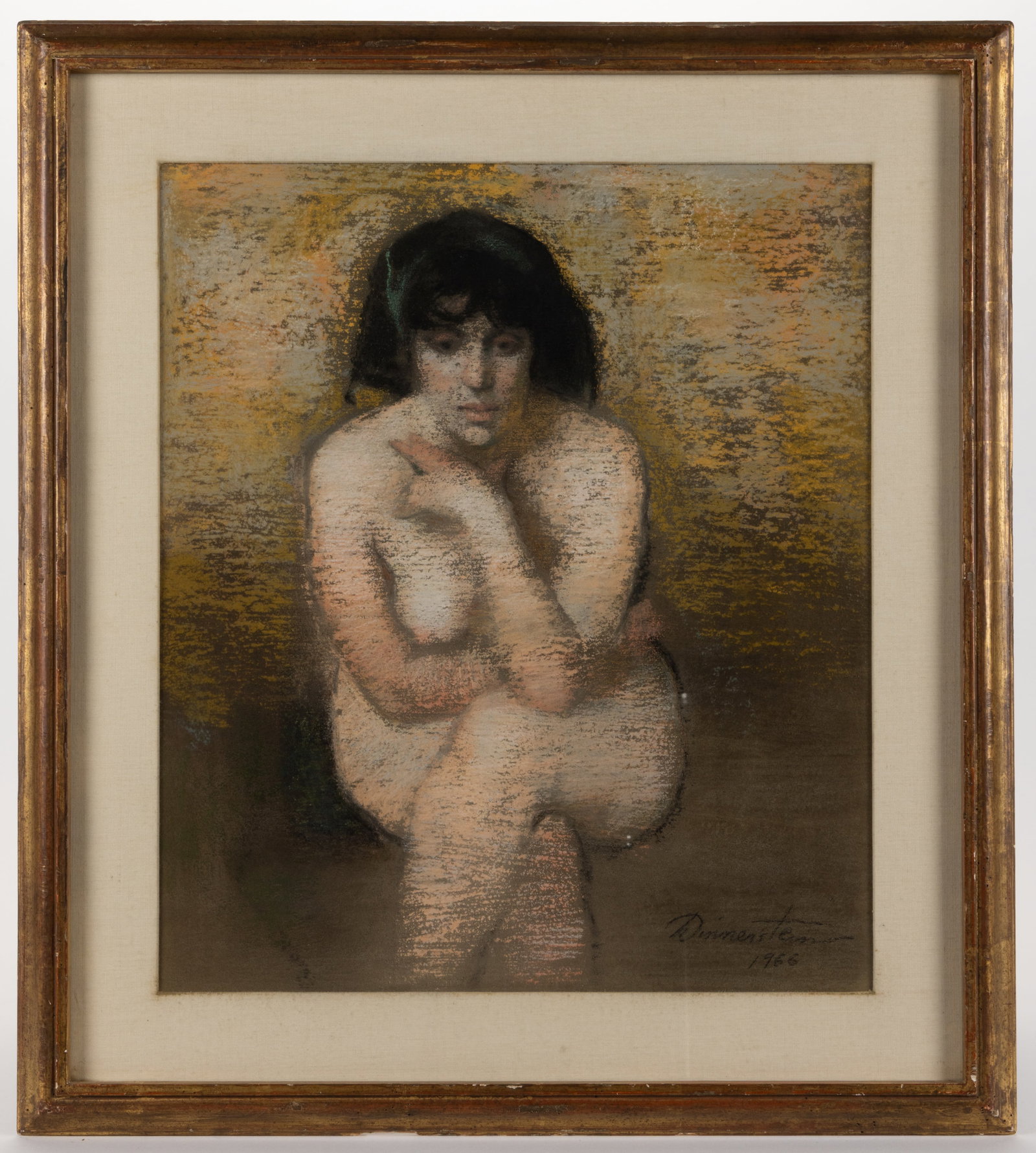 HARVEY DINNERSTEIN (AMERICAN, 1928-2022) PORTRAIT OF A NUDE WOMAN (1 of 4)