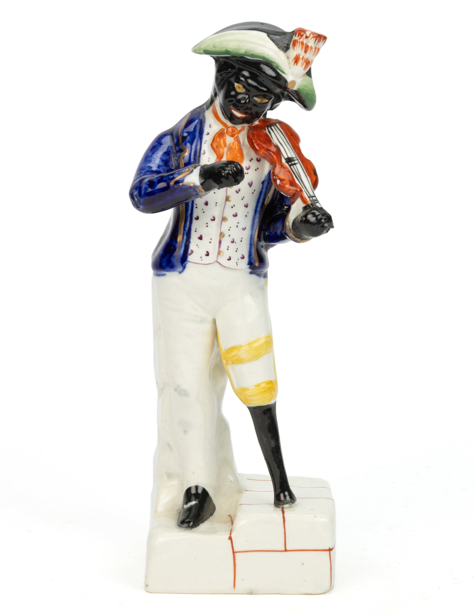 ENGLISH STAFFORDSHIRE HAND-PAINTED CERAMIC WILLIAM "BILLY" WATERS FIGURE (1 of 4)