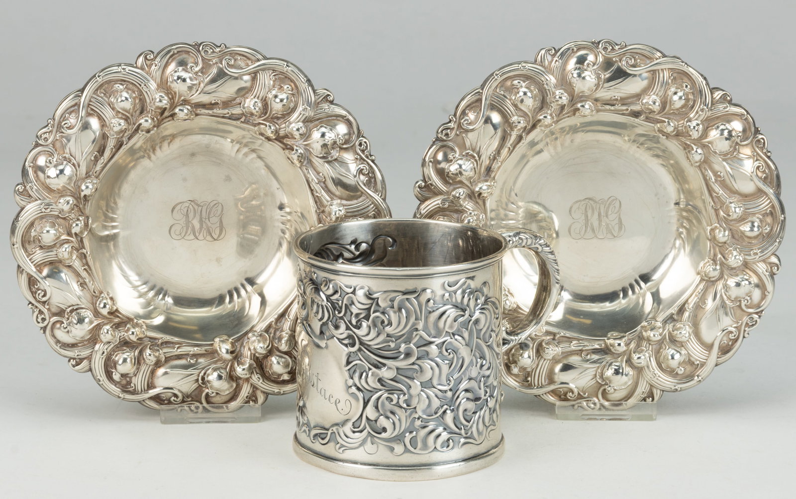 WHITING MFG. CO. STERLING SILVER ARTICLES, LOT OF THREE (1 of 3)