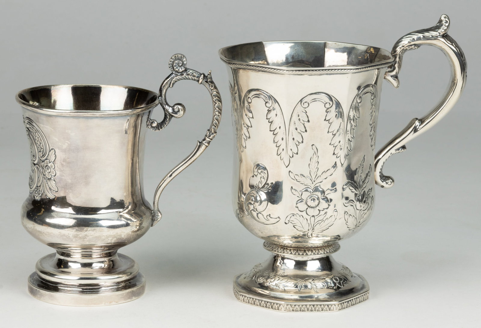 NEW YORK CITY, NEW YORK COIN SILVER MUGS, LOT OF TWO (1 of 3)