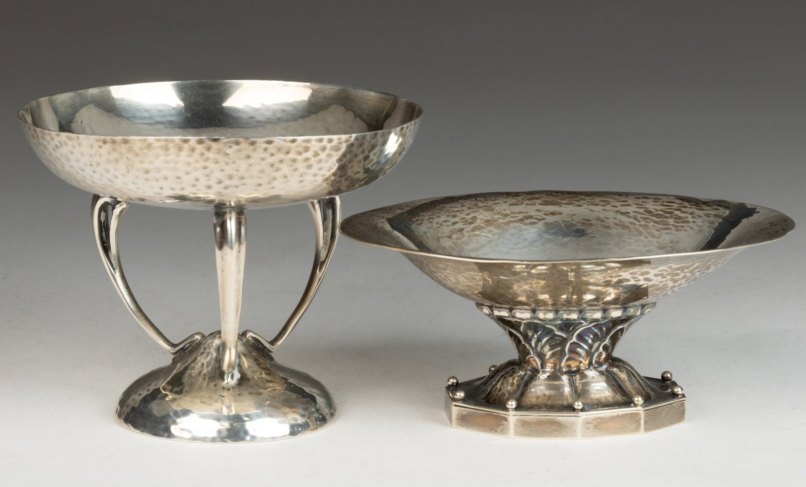 GEORG JENSEN AND OTHER ARTS AND CRAFTS STERLING SILVER ARTICLES, LOT OF TWO (1 of 4)