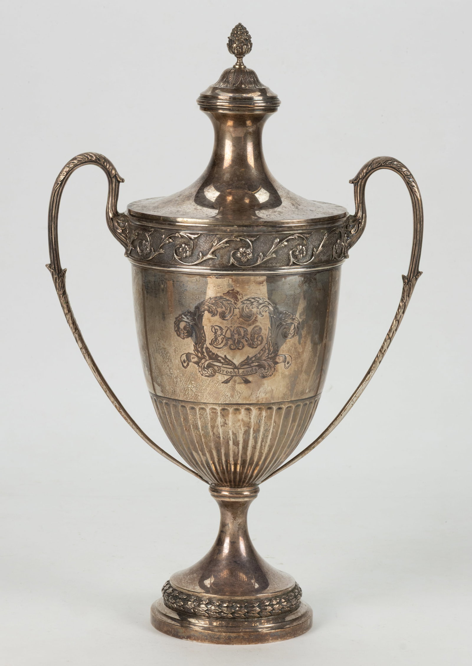 1914 BRITISH AUTOMOBILE RACING CLUB (B.A.R.C.) STERLING SILVER TROPHY (1 of 3)