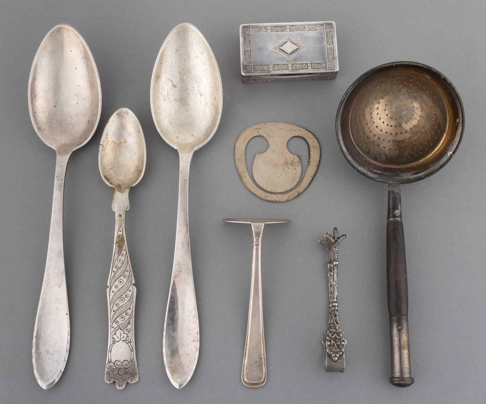 EUROPEAN 0.800 AND 0.835 SILVER AND OTHER ARTICLES, LOT OF EIGHT (1 of 1)