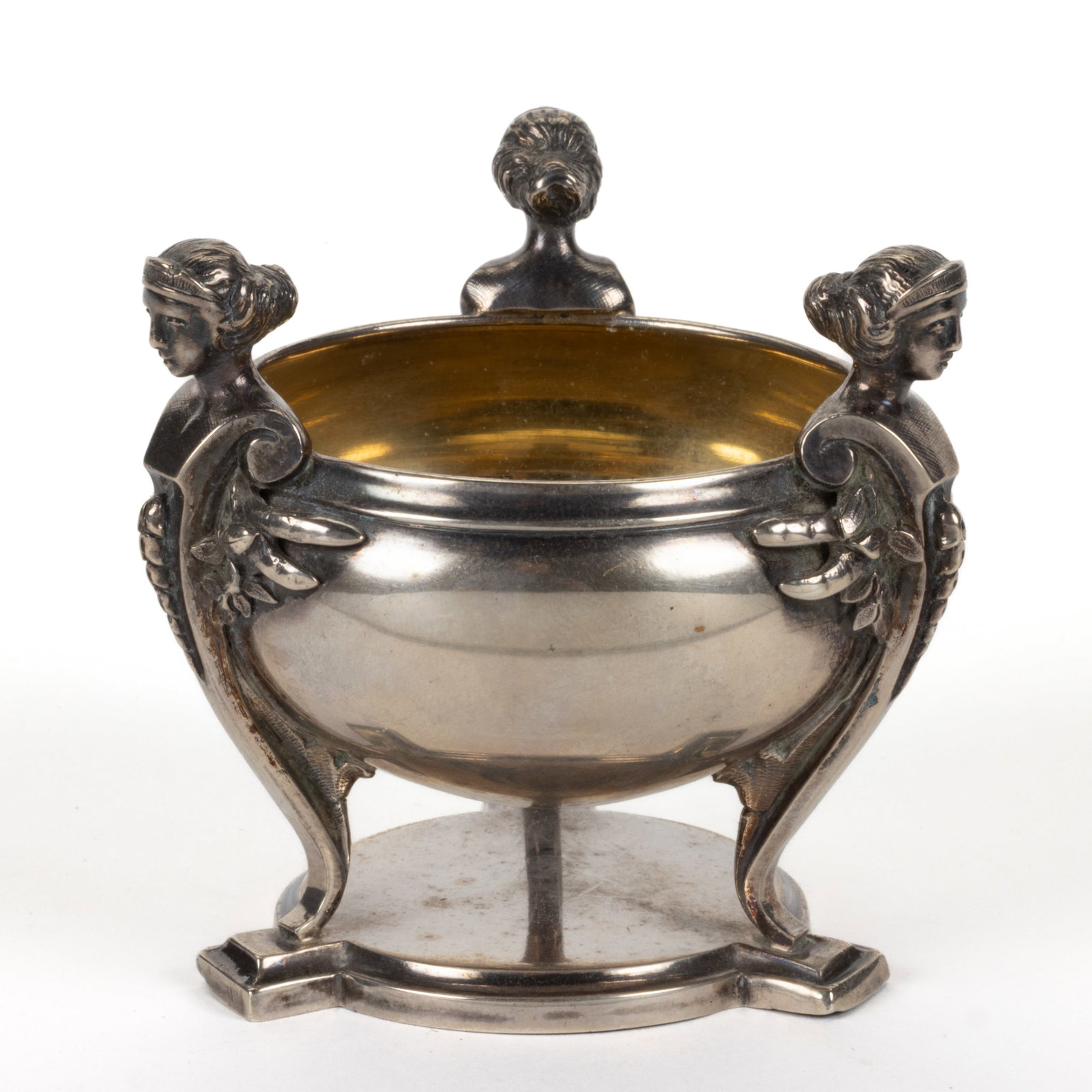 GORHAM AESTHETIC MOVEMENT COIN SILVER OPEN SALT (1 of 3)