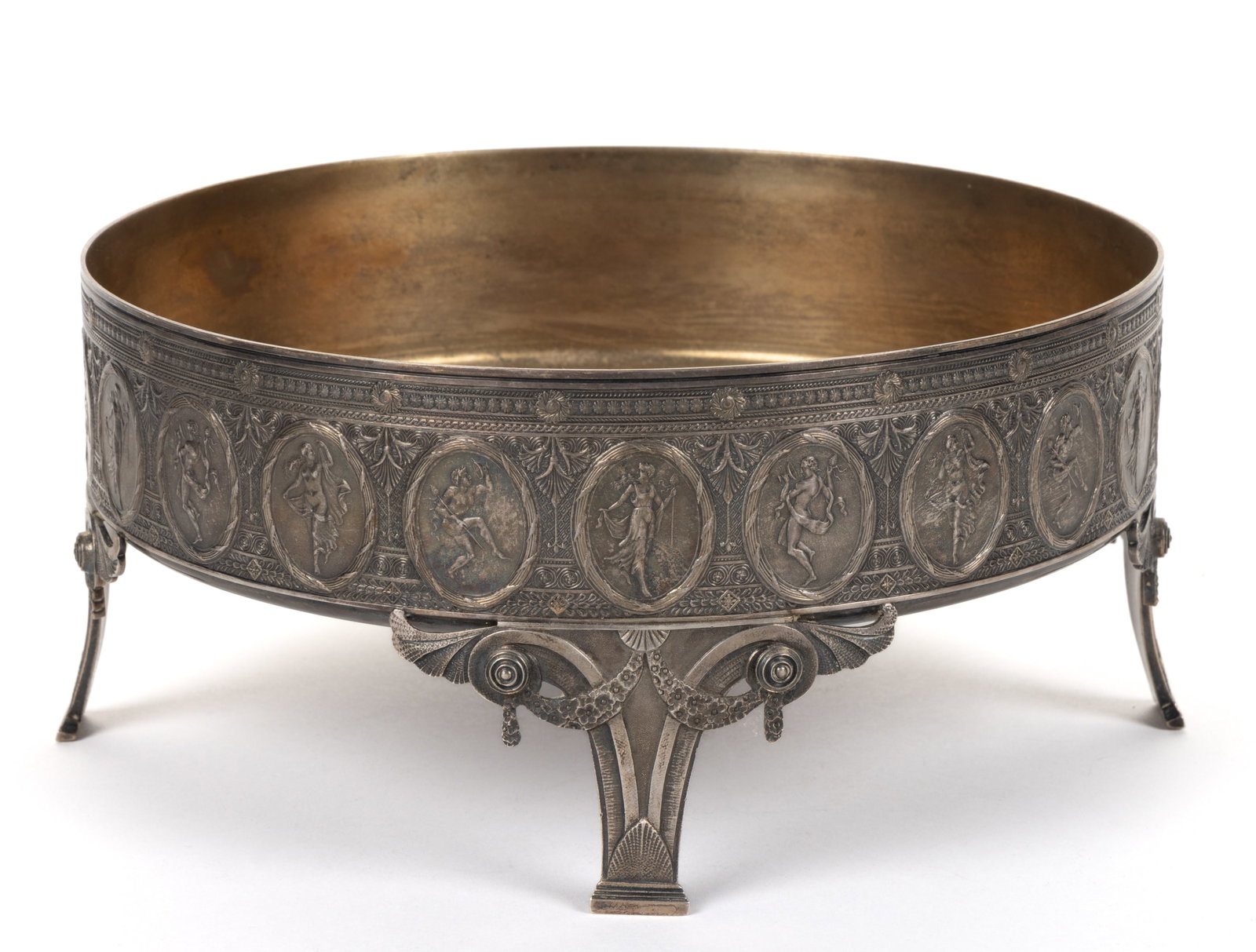 WHITING MFG. CO. NEOCLASSICAL-STYLE STERLING SILVER FOOTED BOWL (1 of 4)
