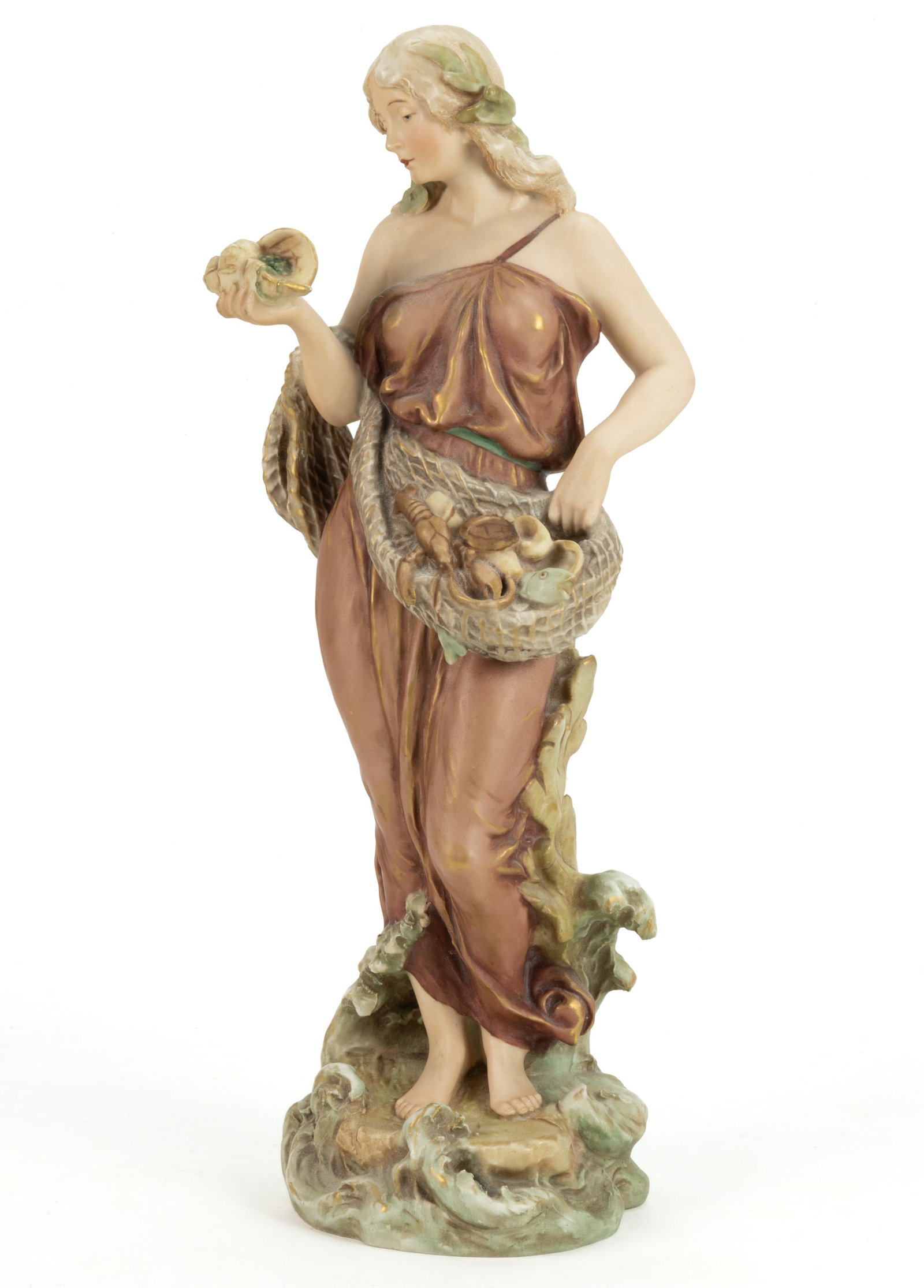 BOHEMIAN ROYAL DUX ART NOUVEAU PORCELAIN FIGURE (1 of 5)