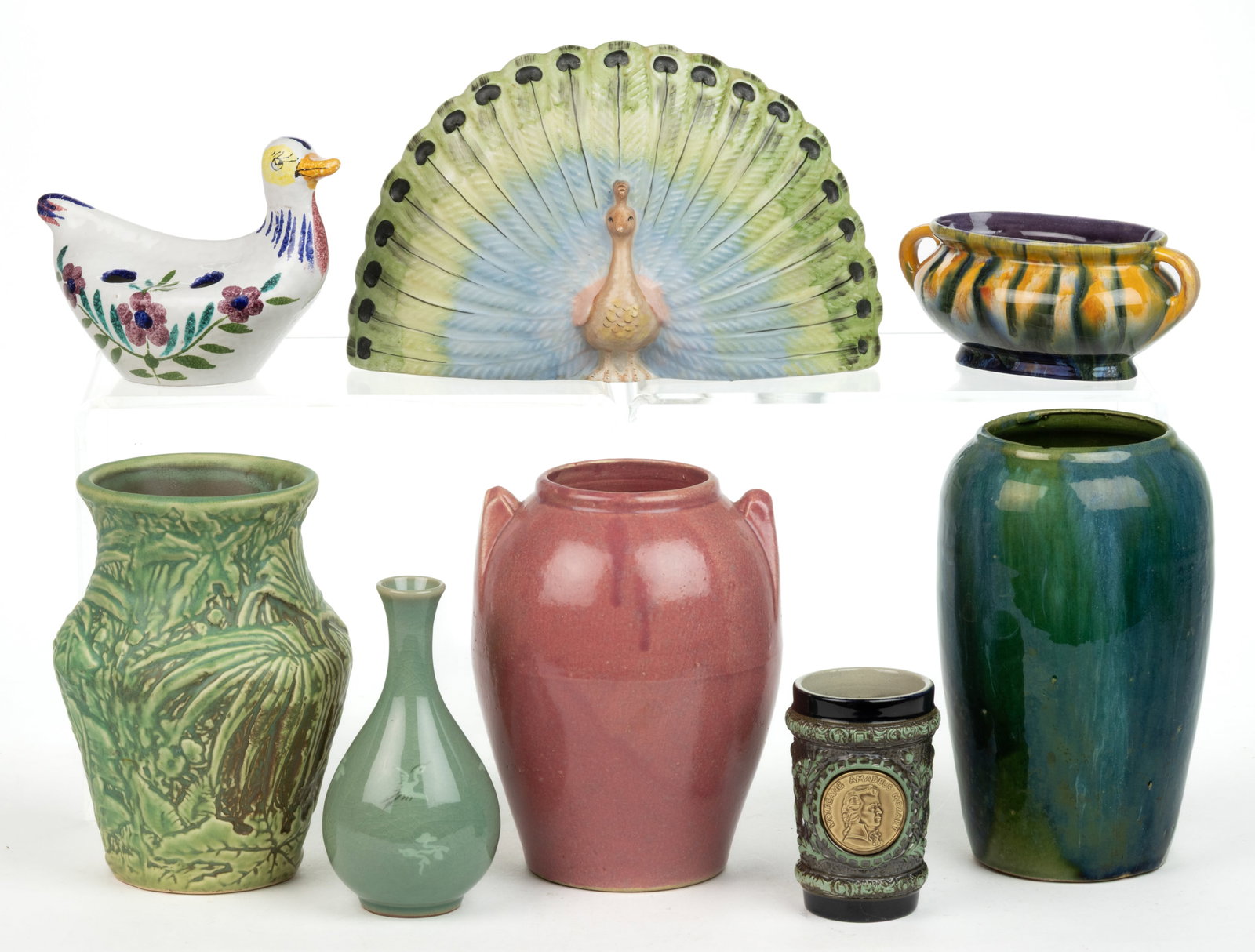 ASSORTED CERAMIC ARTICLES, LOT OF EIGHT (1 of 2)