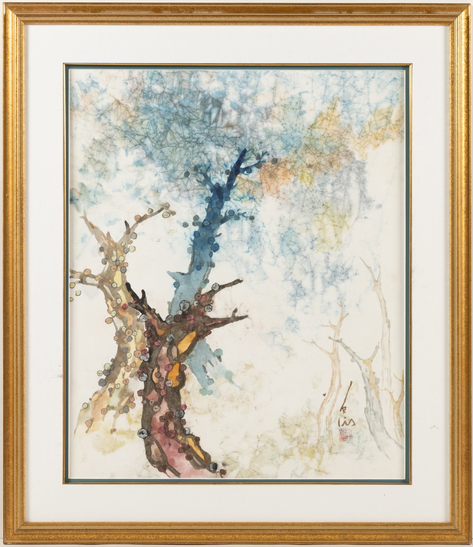 PANG TSENG-YING (CHINESE / AMERICAN, 1916-1997) ABSTRACT PAINTING (1 of 5)