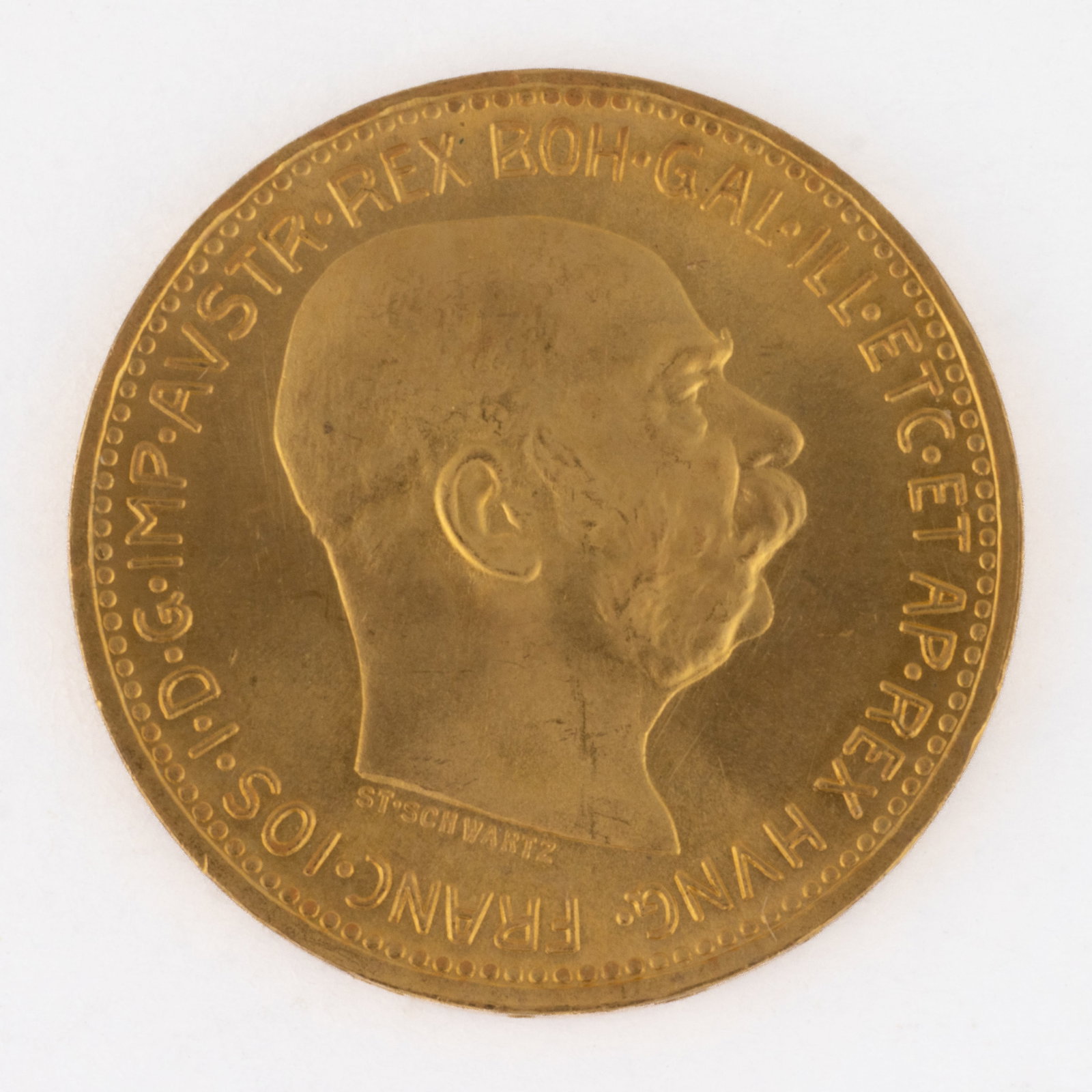 AUSTRIAN 20 CORONAS GOLD COIN (1 of 2)