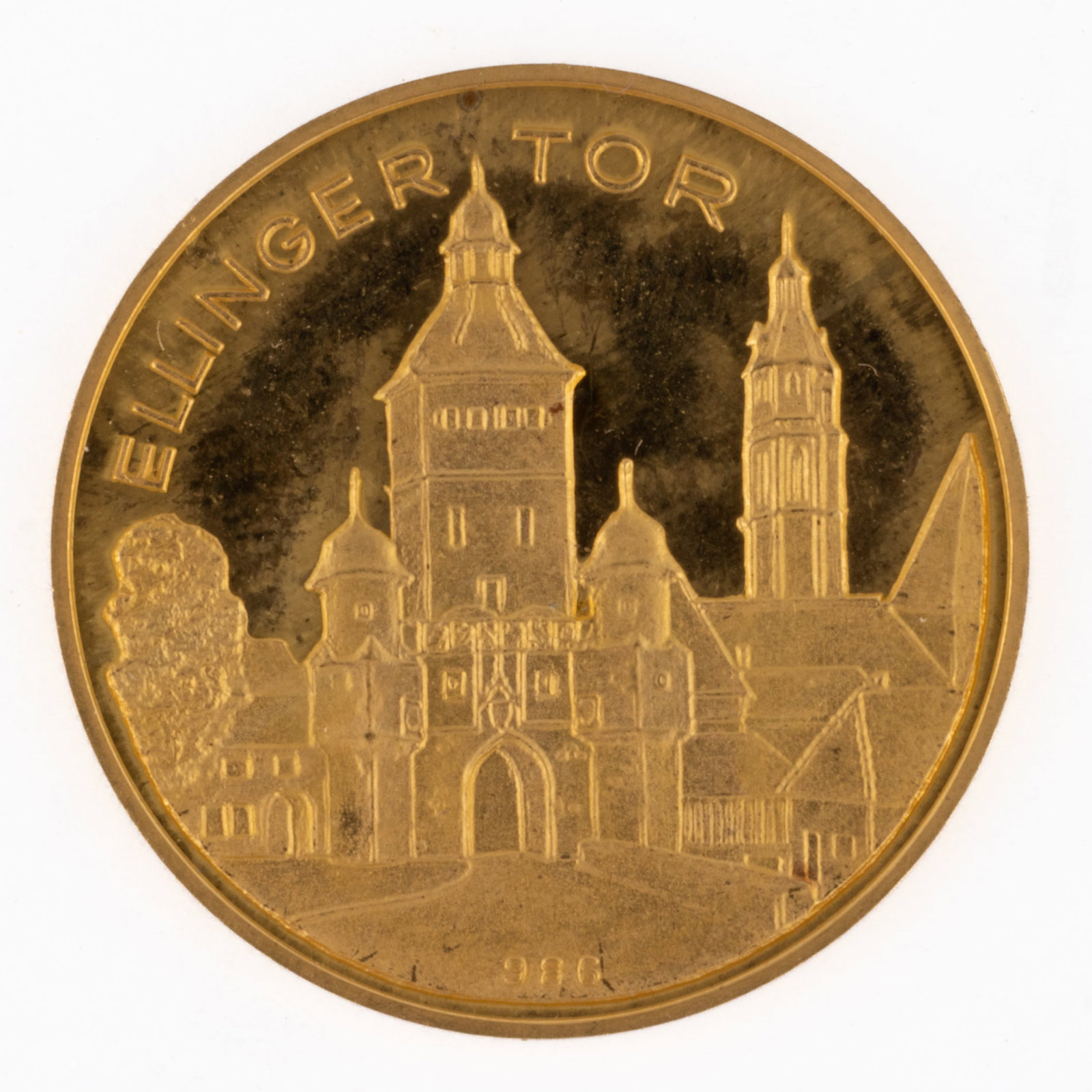 GERMAN GOLD SOUVENIR MEDALLION (1 of 2)