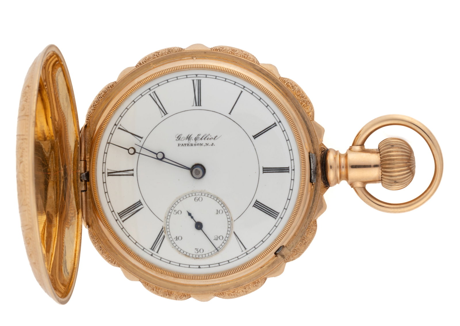 ILLINOIS 14K YELLOW GOLD-CASED 15-JEWEL MODEL 1 POCKET WATCH (1 of 7)