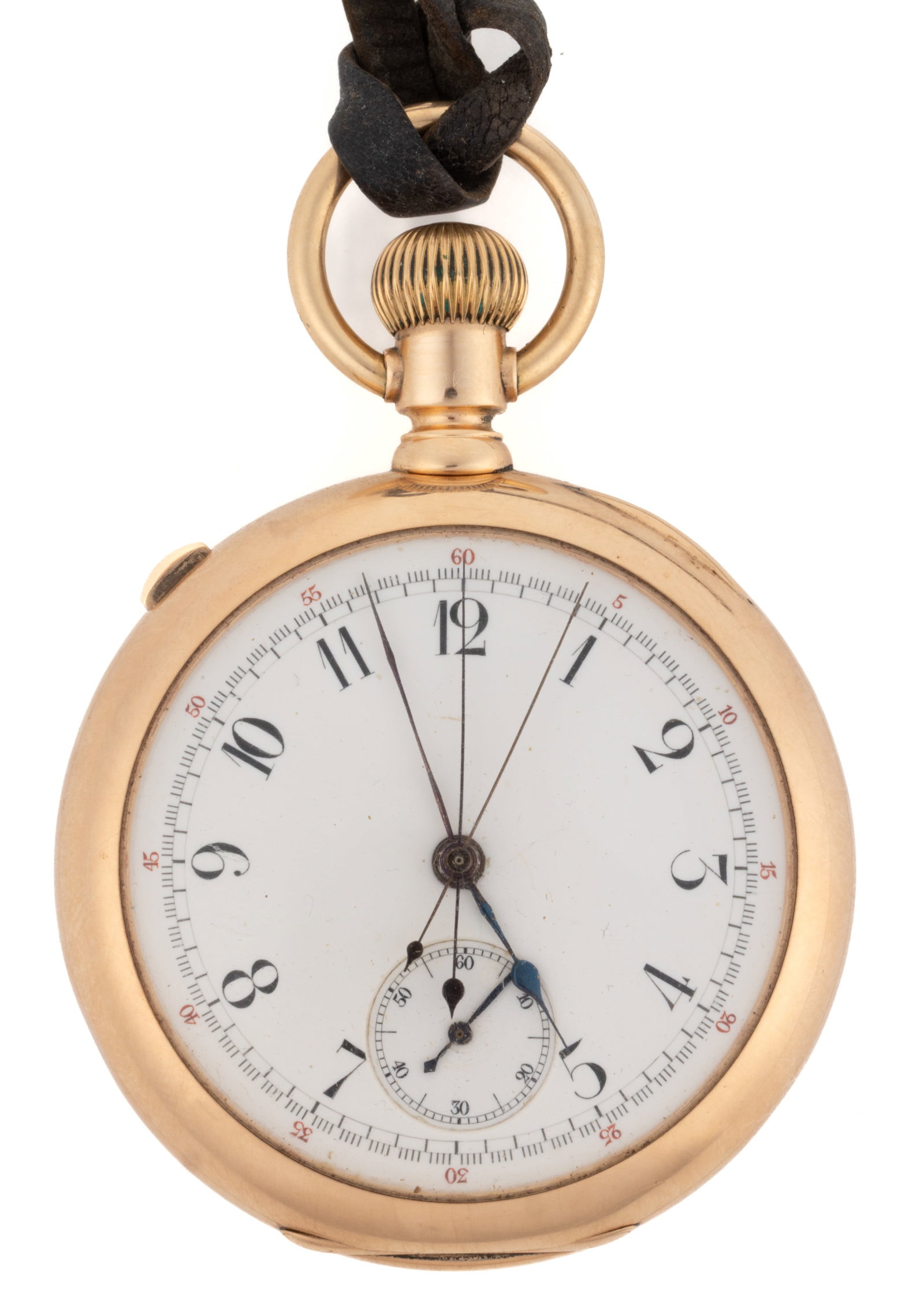 C.H. MEYLAND, SWISS 14K YELLOW GOLD-CASED SPLIT-SECONDS CHRONOGRAPH POCKET WATCH (1 of 8)