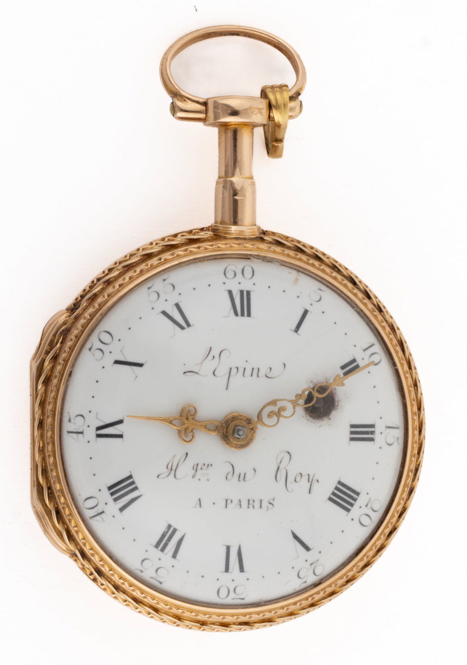 ANTIQUE FRENCH 18K YELLOW GOLD-CASED KEY-WIND POCKET WATCH (1 of 4)