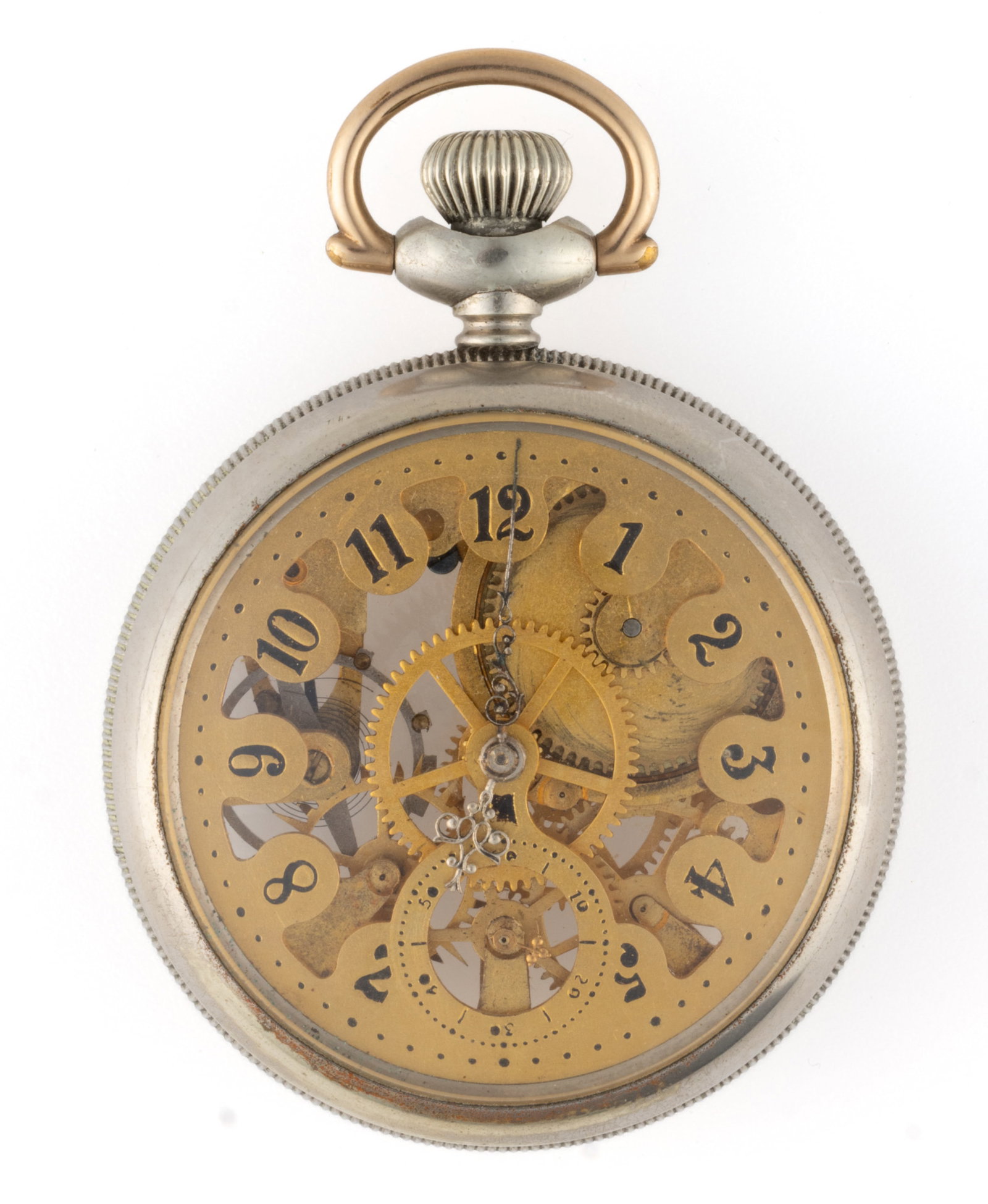 NEW ENGLAND WATCH CO. DUPLEX ESCAPEMENT MEN'S POCKET WATCH (1 of 2)