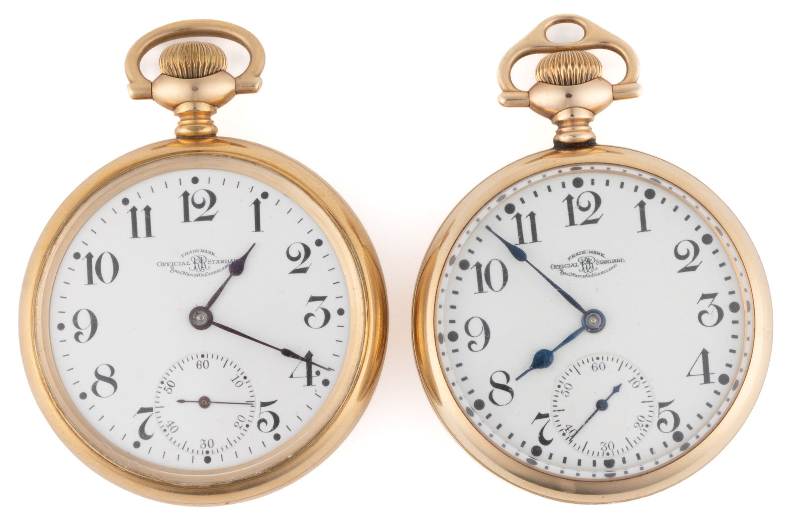 BALL OFFICIAL STANDARD GRADE MODEL 1899 POCKET WATCHES, LOT OF TWO (1 of 3)