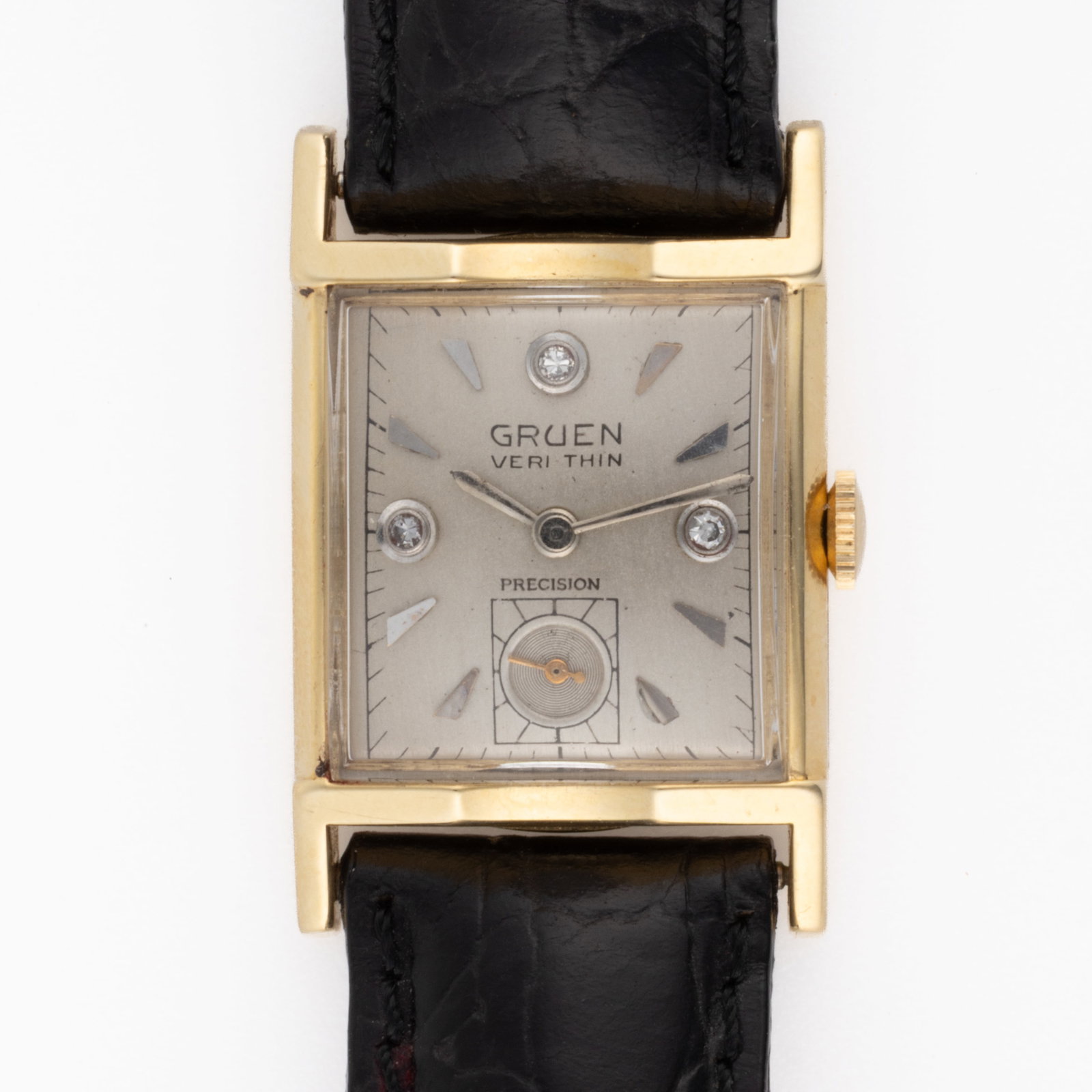 VINTAGE GRUEN VERI THIN PRECISION 14K YELLOW GOLD-CASED WRIST WATCH (1 of 5)